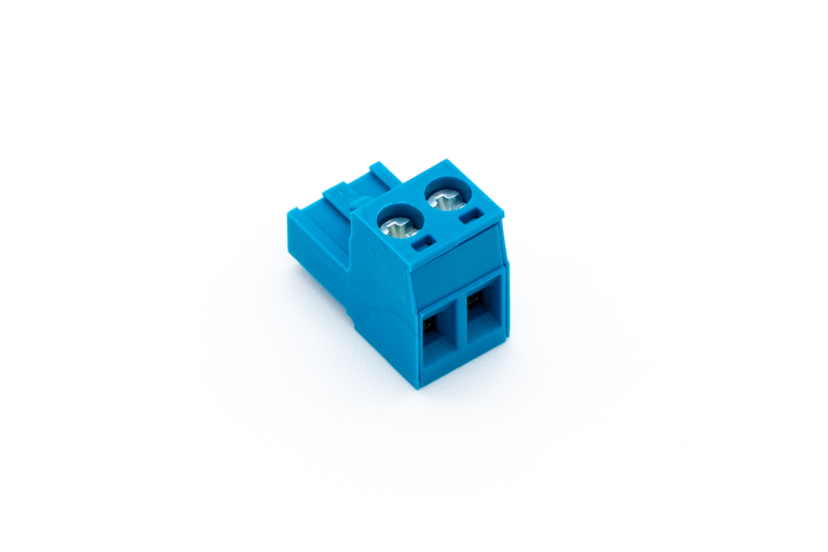 Schraub-Steckklemme Blau 2fach