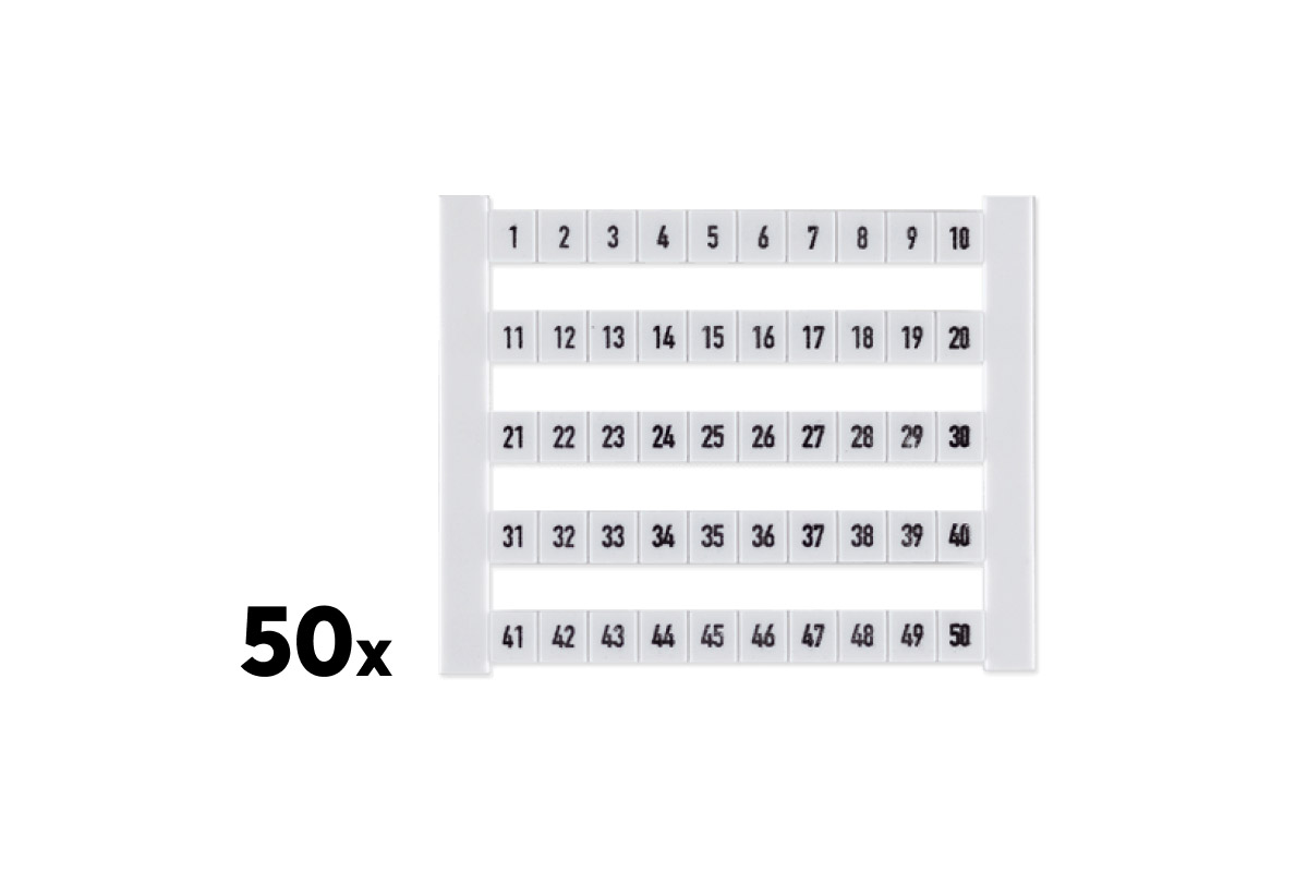 Weidmüller Klemmenmarkierer DEK 1-50 (50 Stk.)