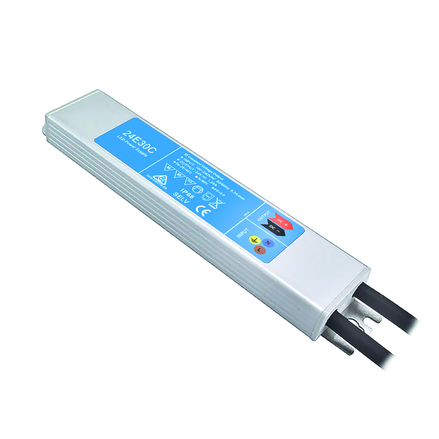 LED Trafo 24V/DC, 0-30W, PowerSync, IP68