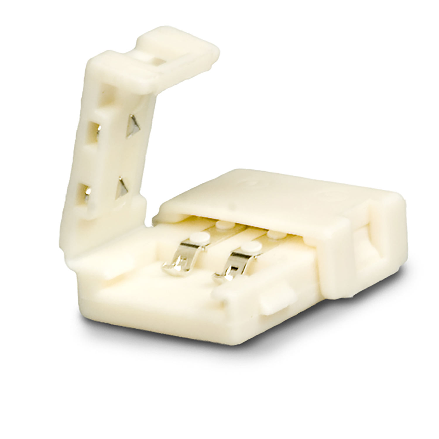 Clip-Verbinder (max. 5A) C1-210 für 2-pol. IP20 Flexstripes mit Breite 10mm, Pitch >12mm