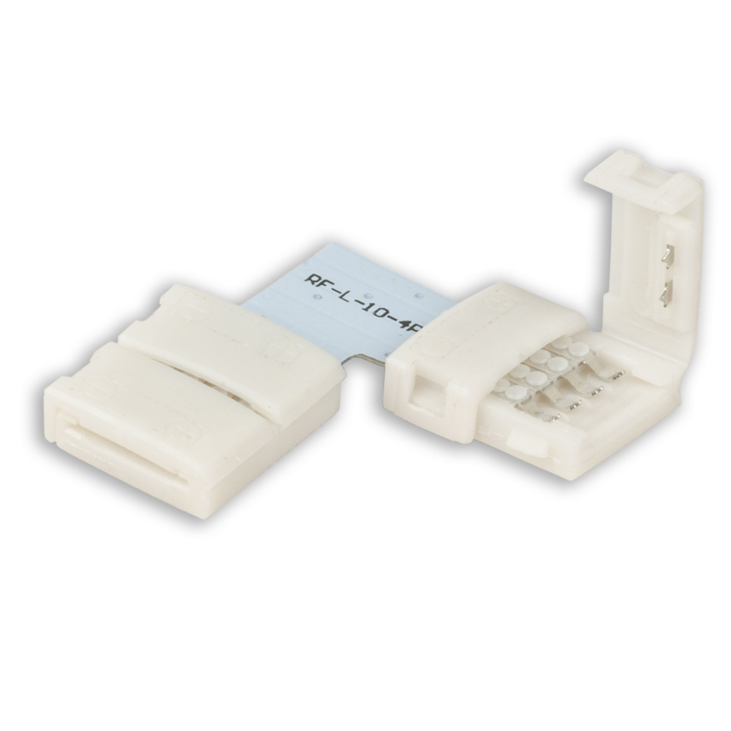 Clip-Eck-Verbinder (max. 5A) C1-410 für 4-pol. IP20 Flexstripes mit Breite 10mm, Pitch >12mm