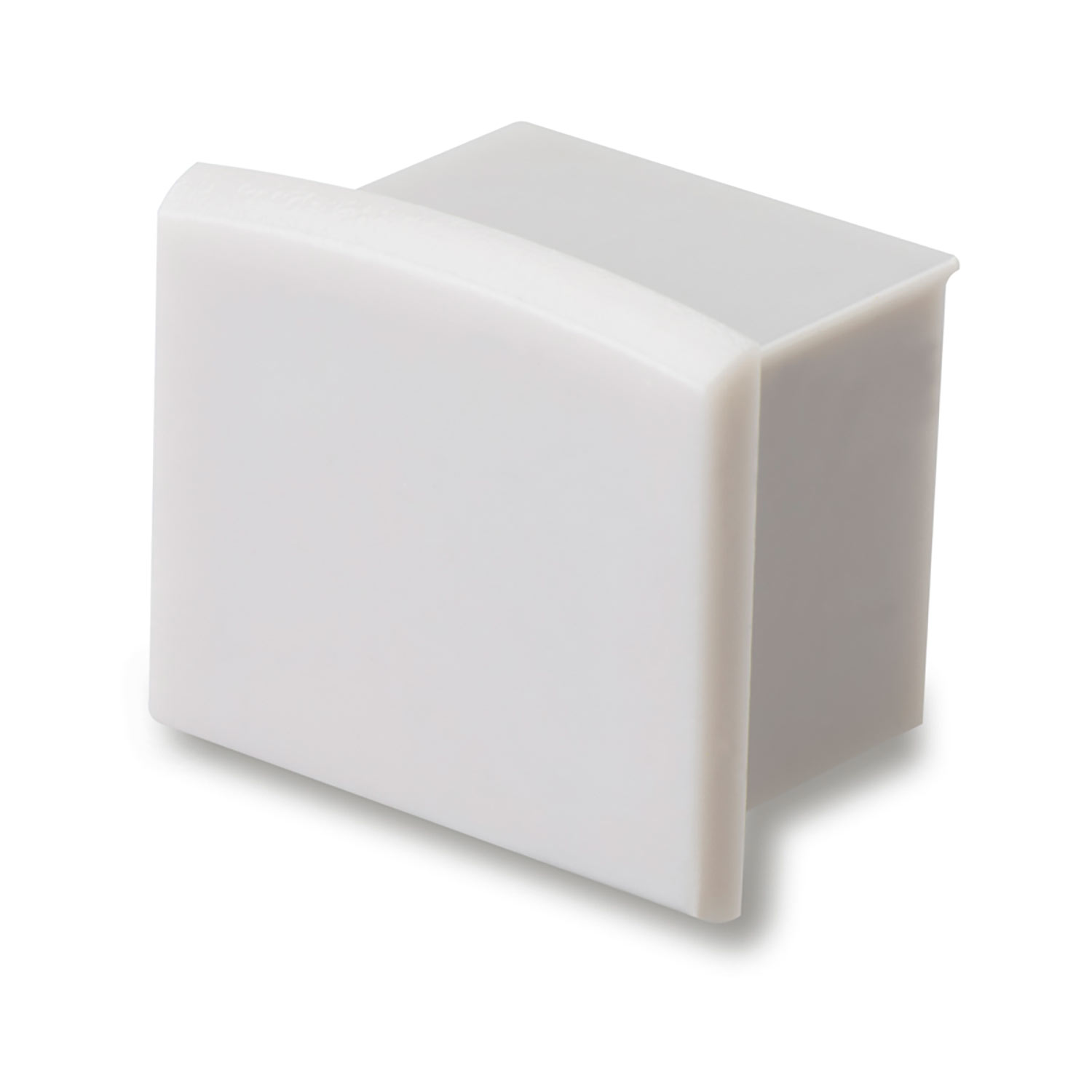 Endkappe EC10 für SURF12 BORDERLESS mit COVER3, ohne Kabelausgang, PVC, grauweiß