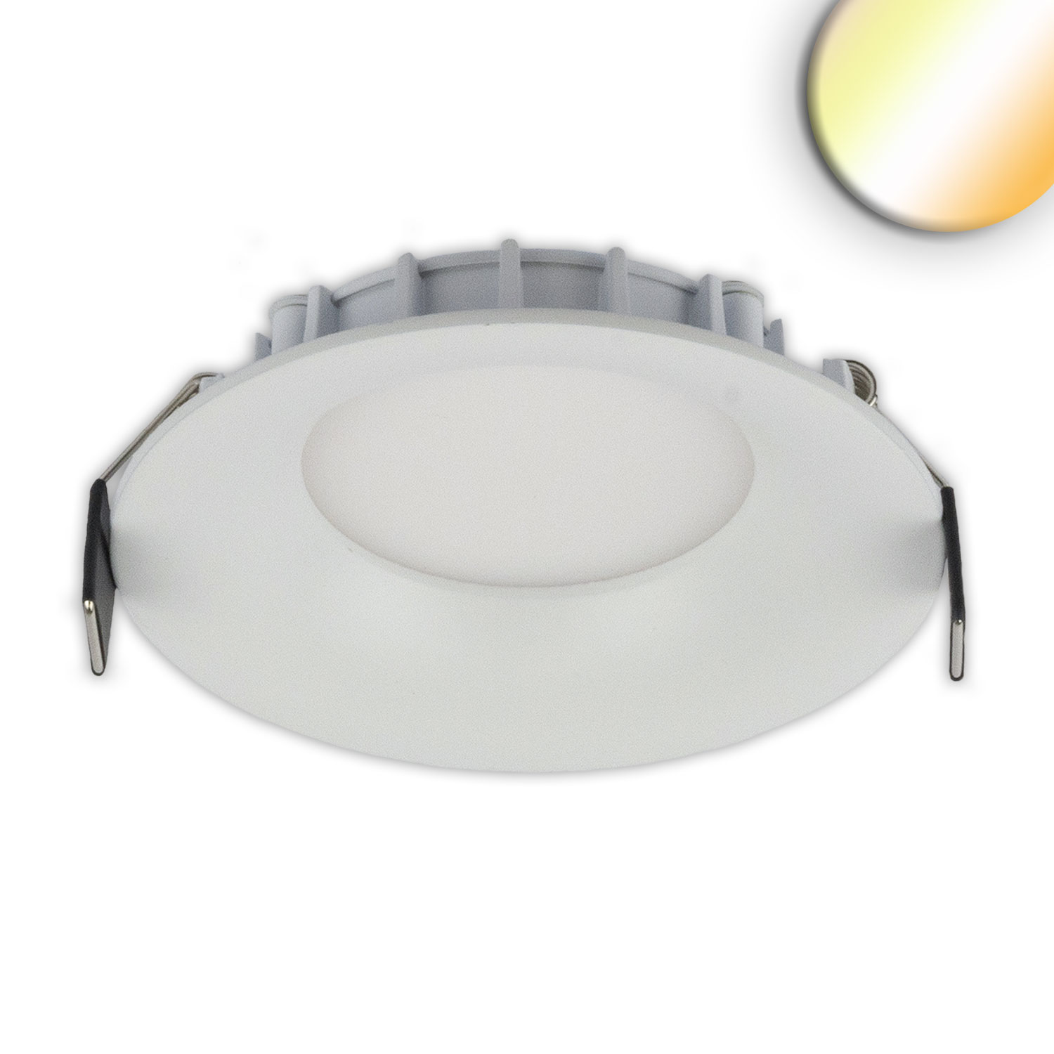 LED Downlight, 8W, ultraflach, ColorSwitch 2600|3100|4000K, dimmbar