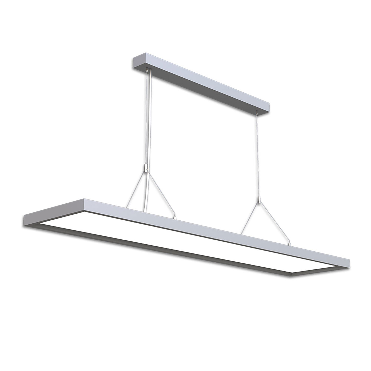 LED Office Pro Pendelleuchte Up&Down, 20W+40W, silber, UGR<19, 4000K, 1-10V dimmbar
