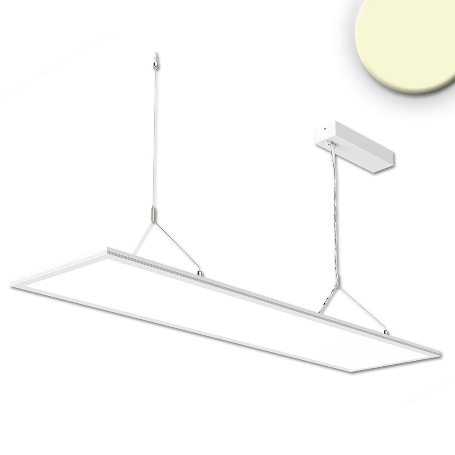 LED Office Hängeleuchte Up&Down, 20W+20W, 30x120cm, weiß, UGR<19, 3000K, DALI dimmbar