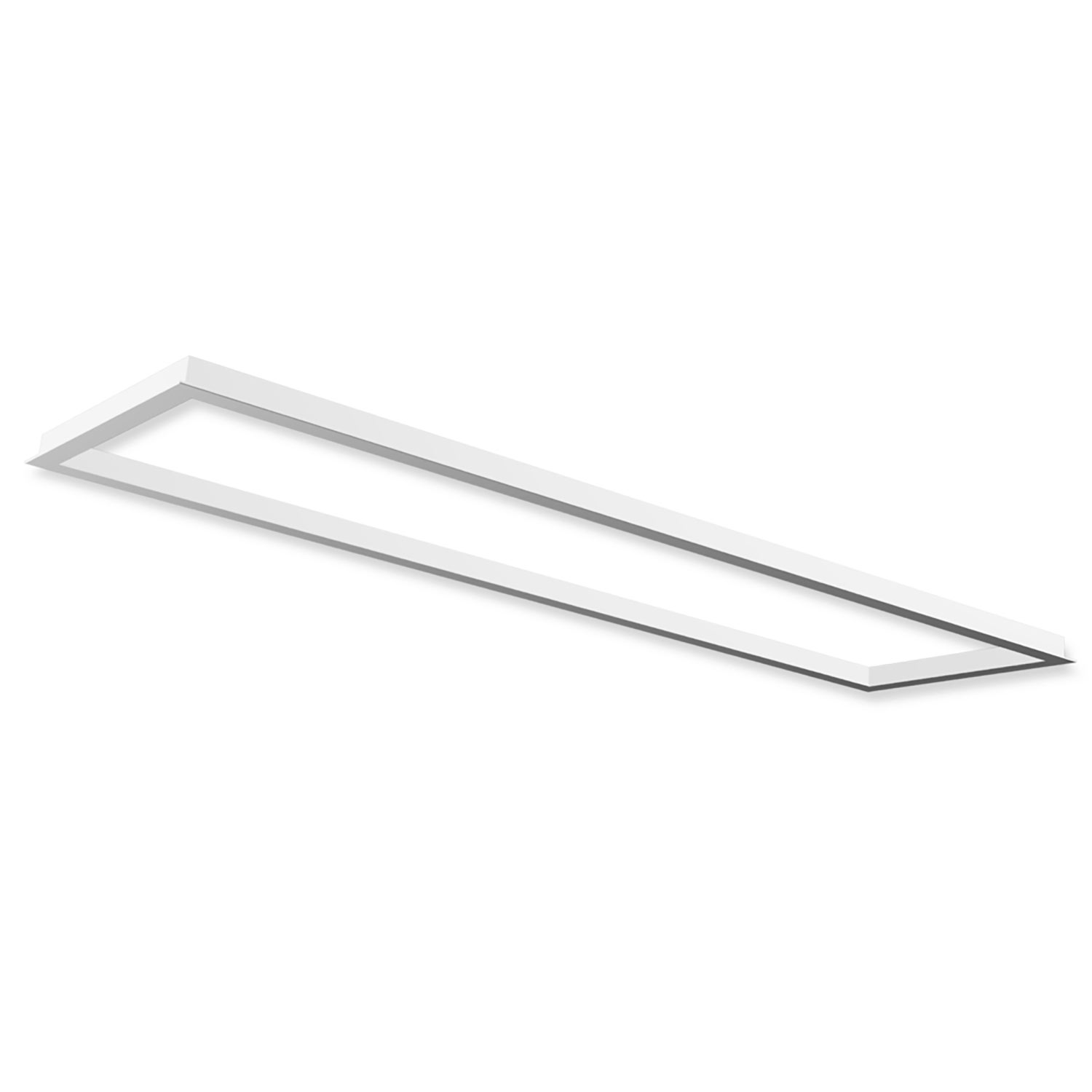 Einbaurahmen weiß RAL 9016 für LED Panel 300×1200