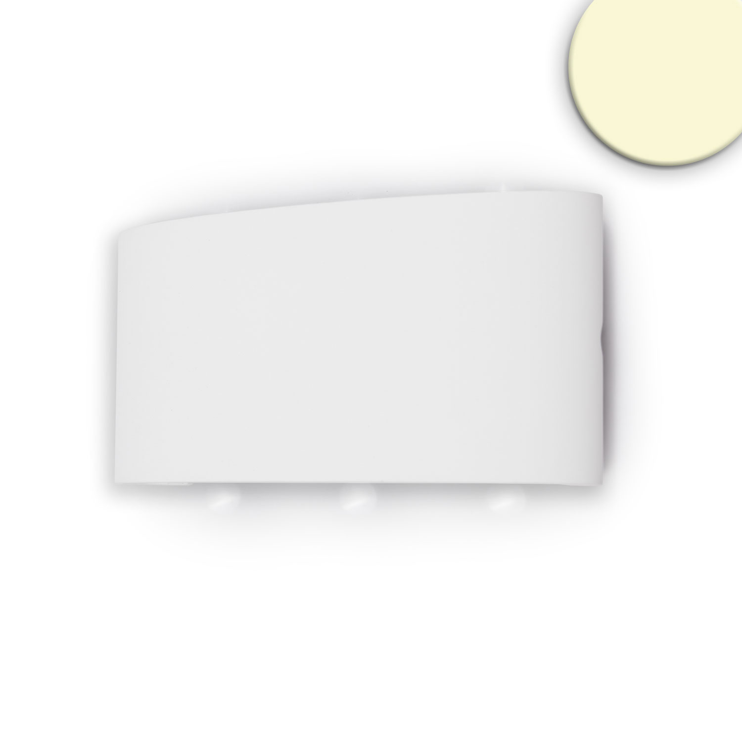 LED Wandleuchte Up&Down 6*1W CREE, IP54, sandweiß, warmweiß