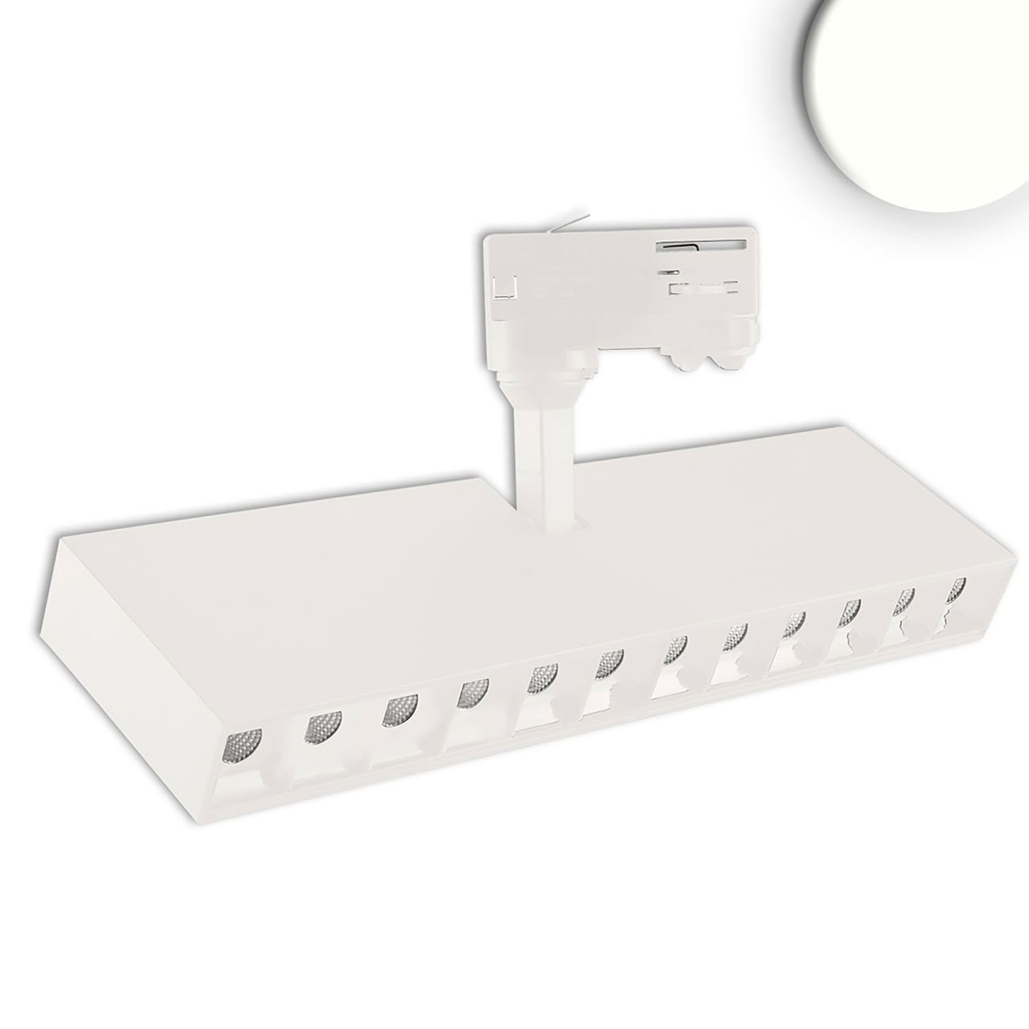 3-Phasen Raster-Schienen-Strahler, 35W, 45°, weiß matt, 4000K