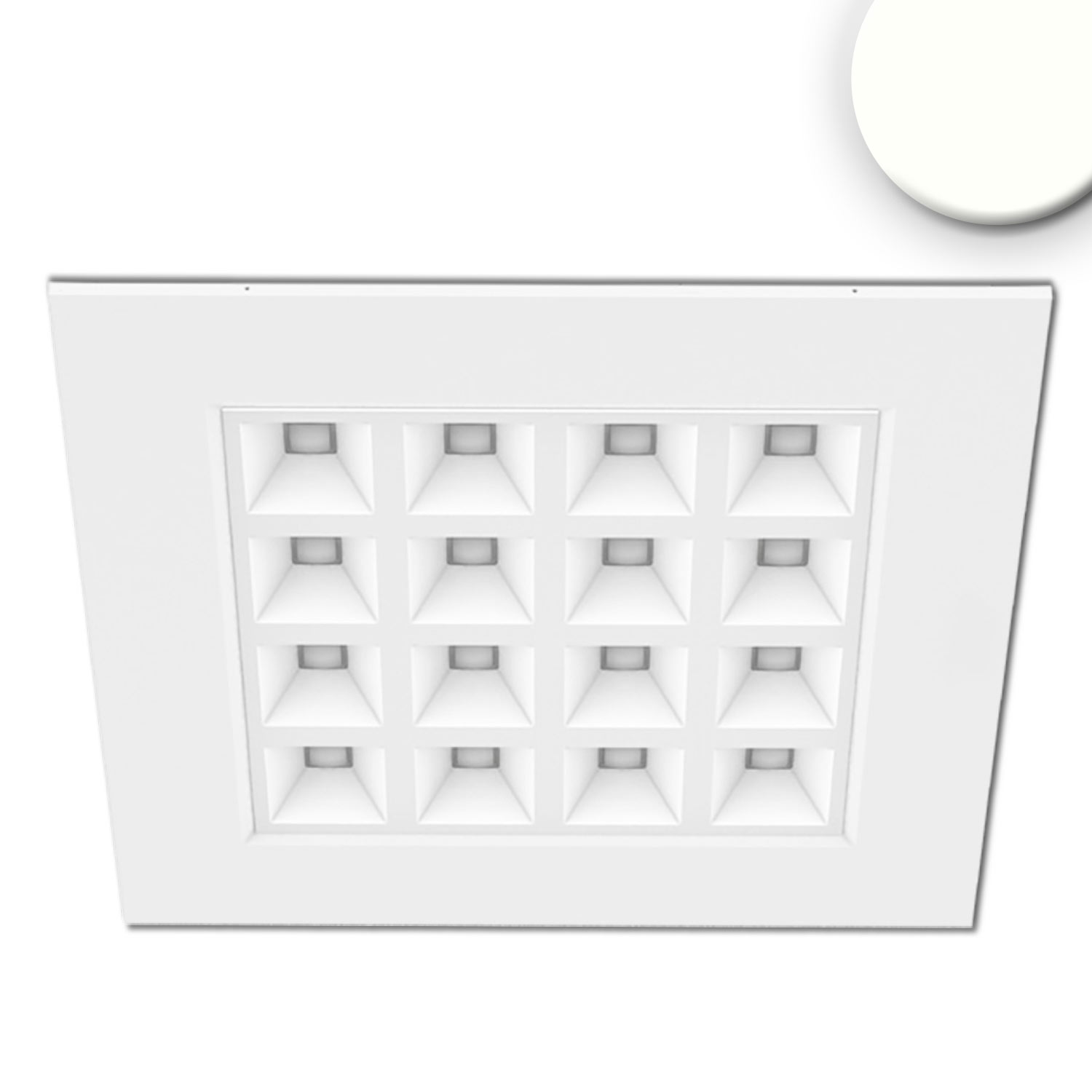 LED Panel UGR<16 Line 625, 36W, Rahmen weiß, neutralweiß, KNX dimmbar