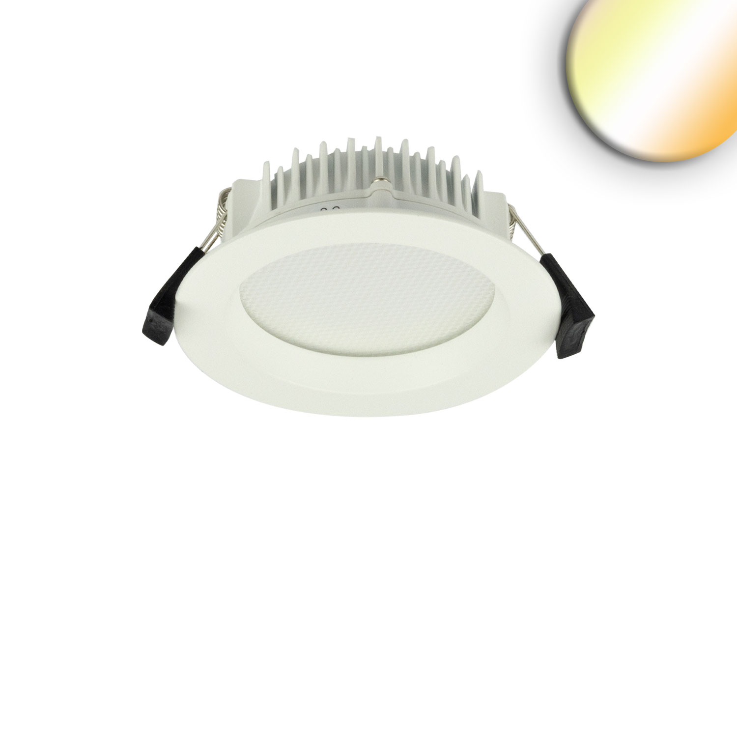 LED Downlight blendungsreduziert, 18W, rund, DN145, CRI90, Switch 3000|3500|4000K, dimmbar