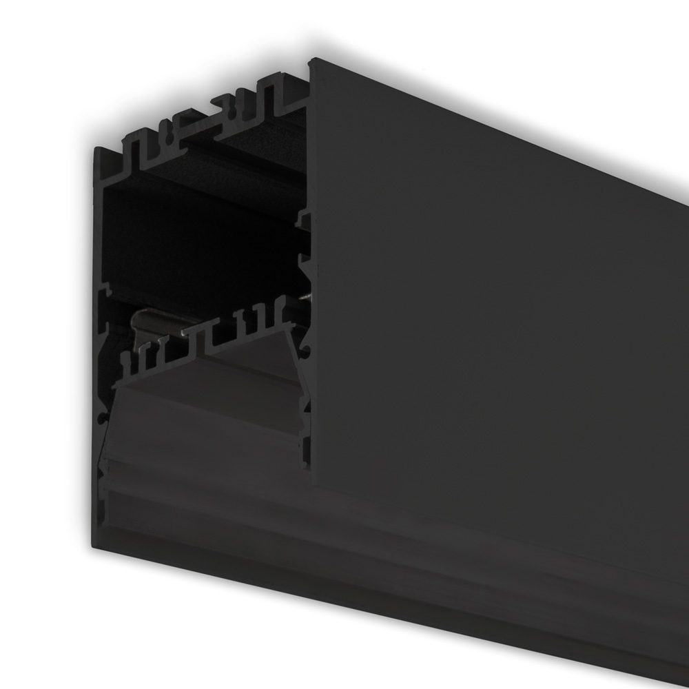 LED Leuchtenprofil LAMP40 Up&Down Aluminium schwarz pulverbeschichtet, 200cm