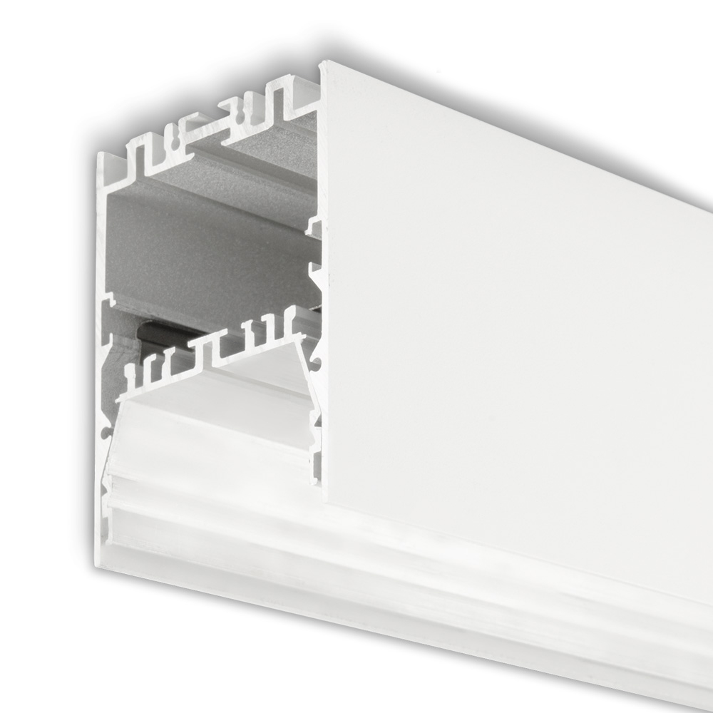 LED Leuchtenprofil LAMP40 Up&Down Aluminium weiß pulverbeschichtet, 200cm