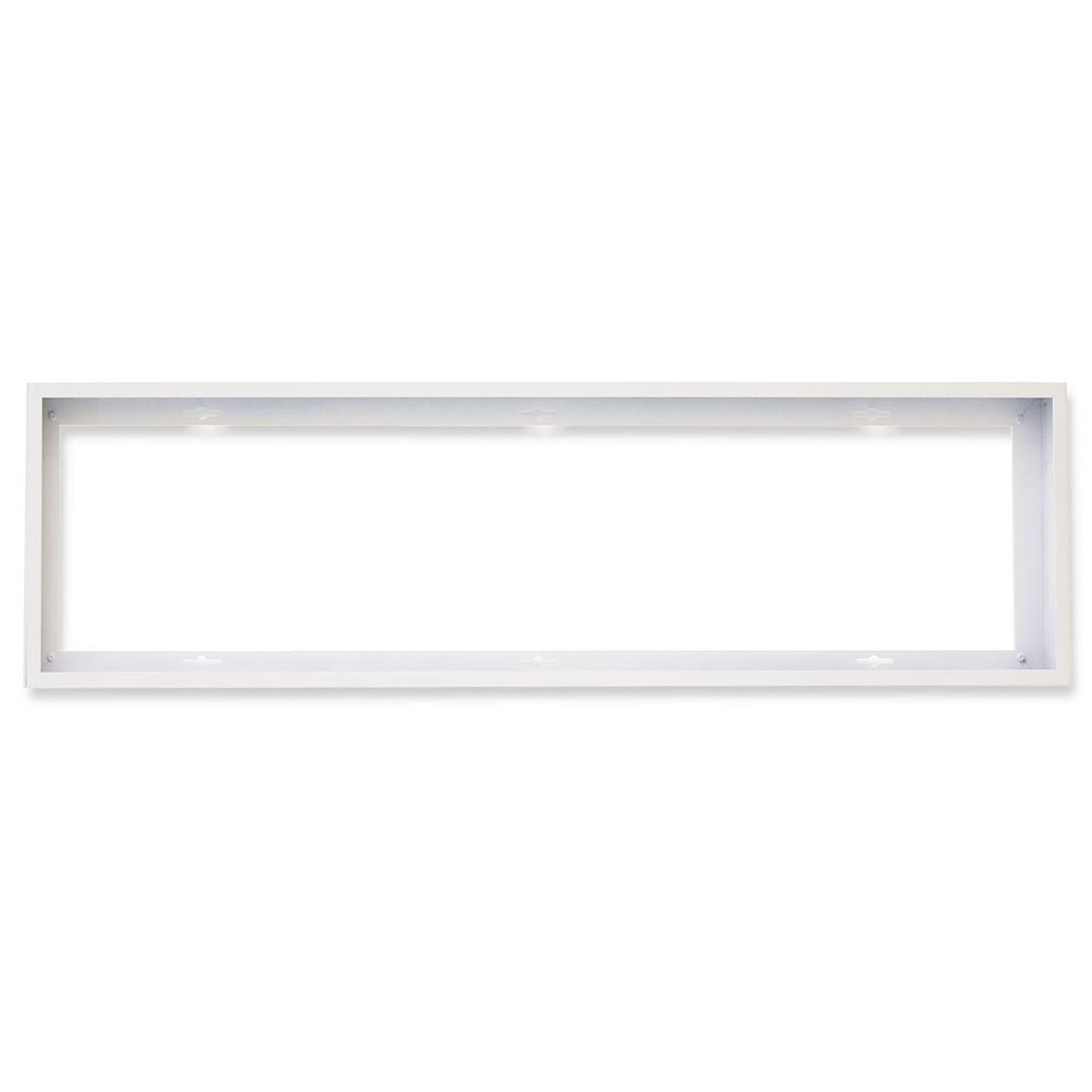Aufbaurahmen weiß RAL 9016, Höhe 5cm, für LED Panels 300×1200, steckbare Schnellmontage