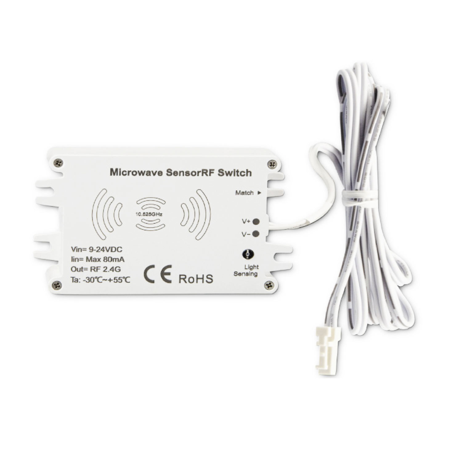 Sys-Pro Funk HF-Bewegungsmelder MiniAMP, 9-24V