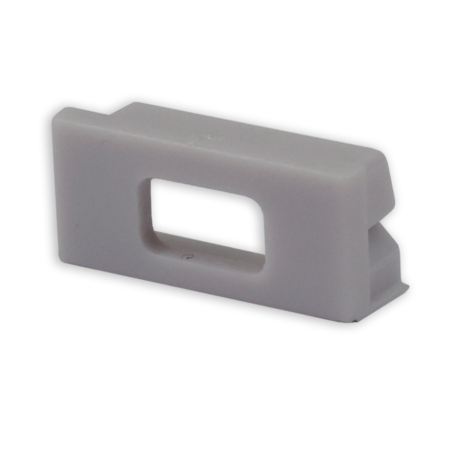 Endkappe EC76 für Profil PURE14 S mit Kabeldurchführung, 1 STK