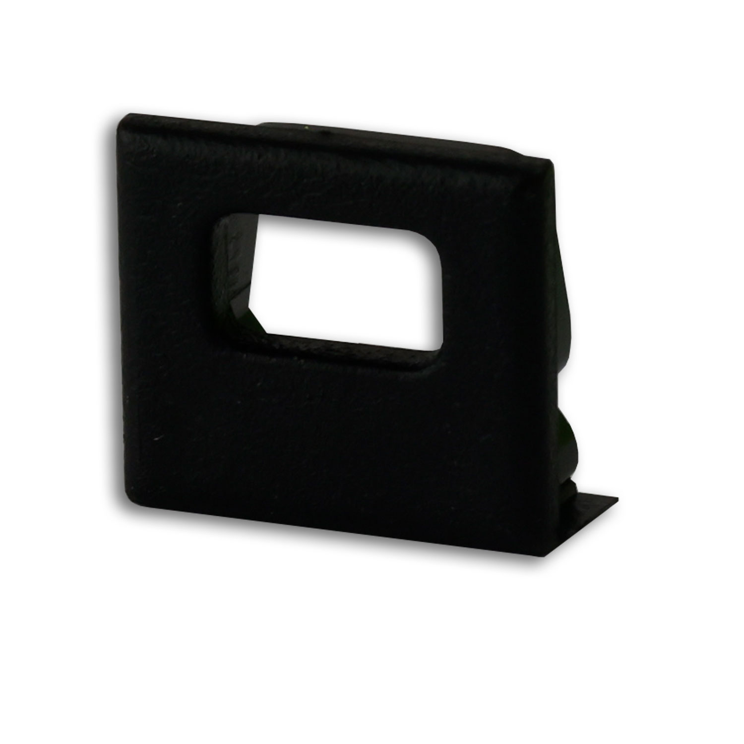 Endkappe EC82B schwarz für Profil SURF10 mit Kabeldurchführung, 1 STK