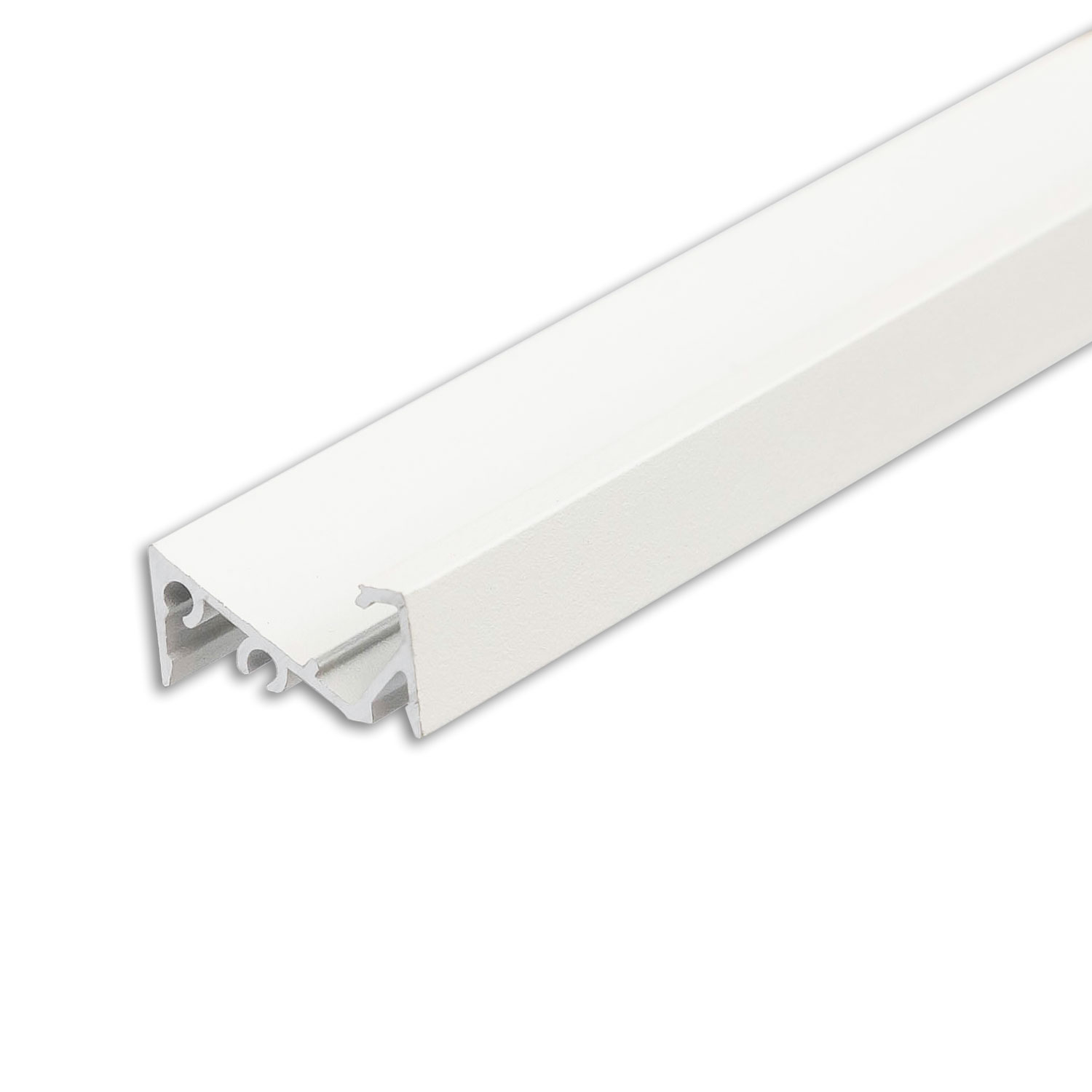LED Aufbauprofil FURNIT6 S Aluminium weiß RAL 9003, 200cm