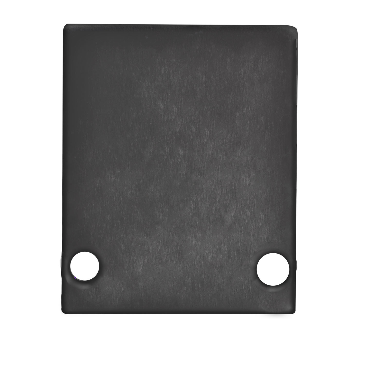 Endkappe EC89B Aluminium schwarz RAL 9005 für Profil HIDE SINGLE inkl. Schrauben