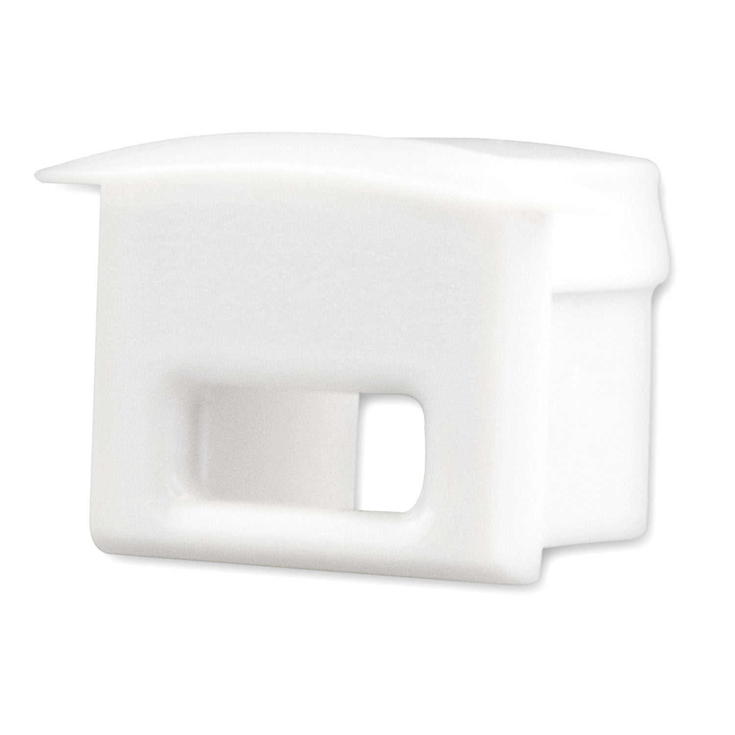 Endkappe EC8W für Profil DIVE12 mit Kabeldurchführung, weiß, 1 STK