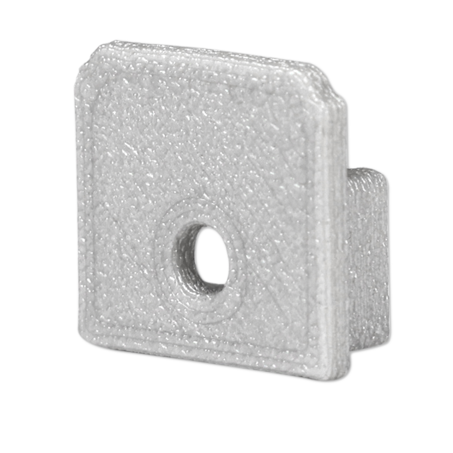 Endkappe E209 für LED Trockenbau T-Profil 14, mit Kabeldurchführung, 1STK