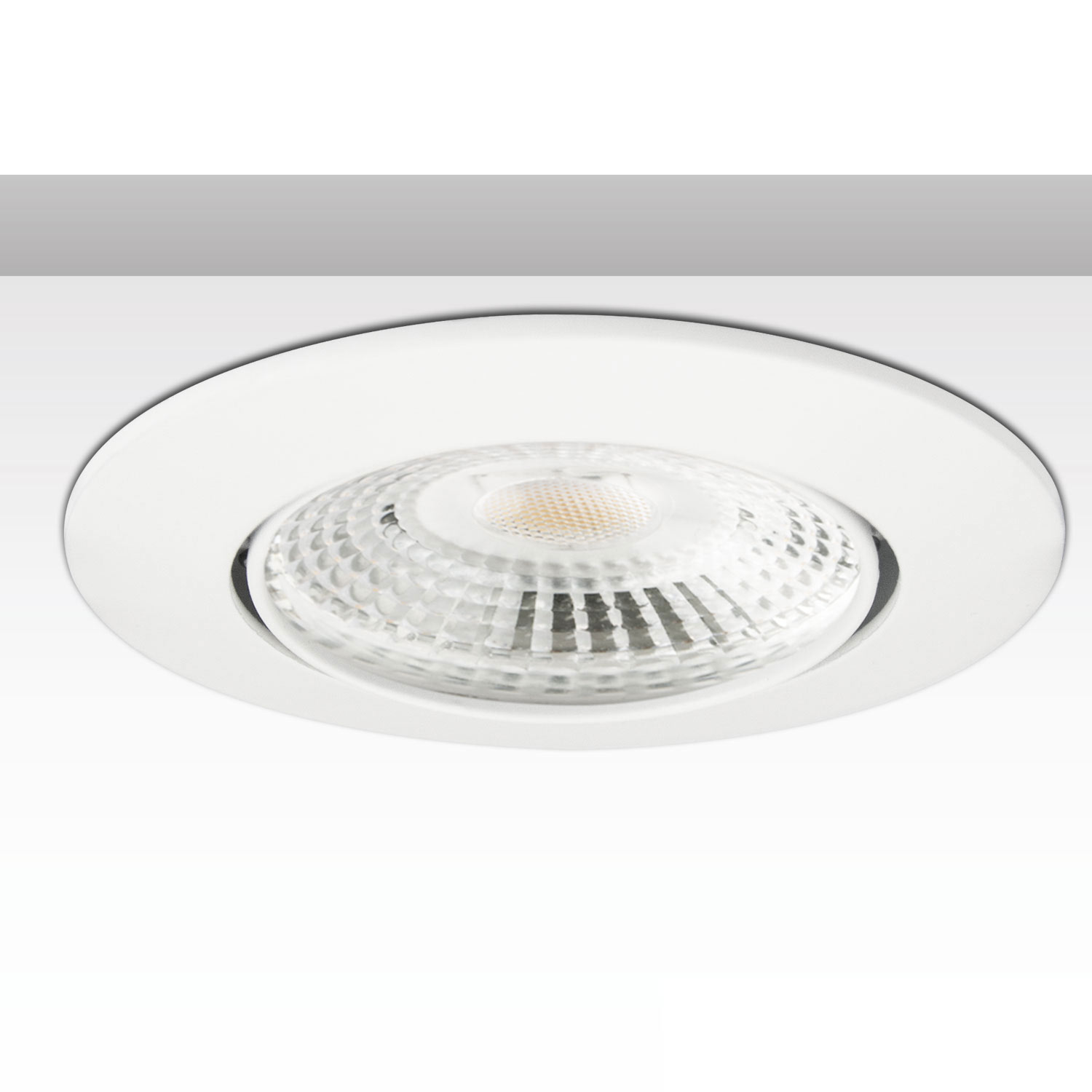 Einbaurahmen Ion rund, Loch 73mm, weiß, für GU10/MR16 Spots