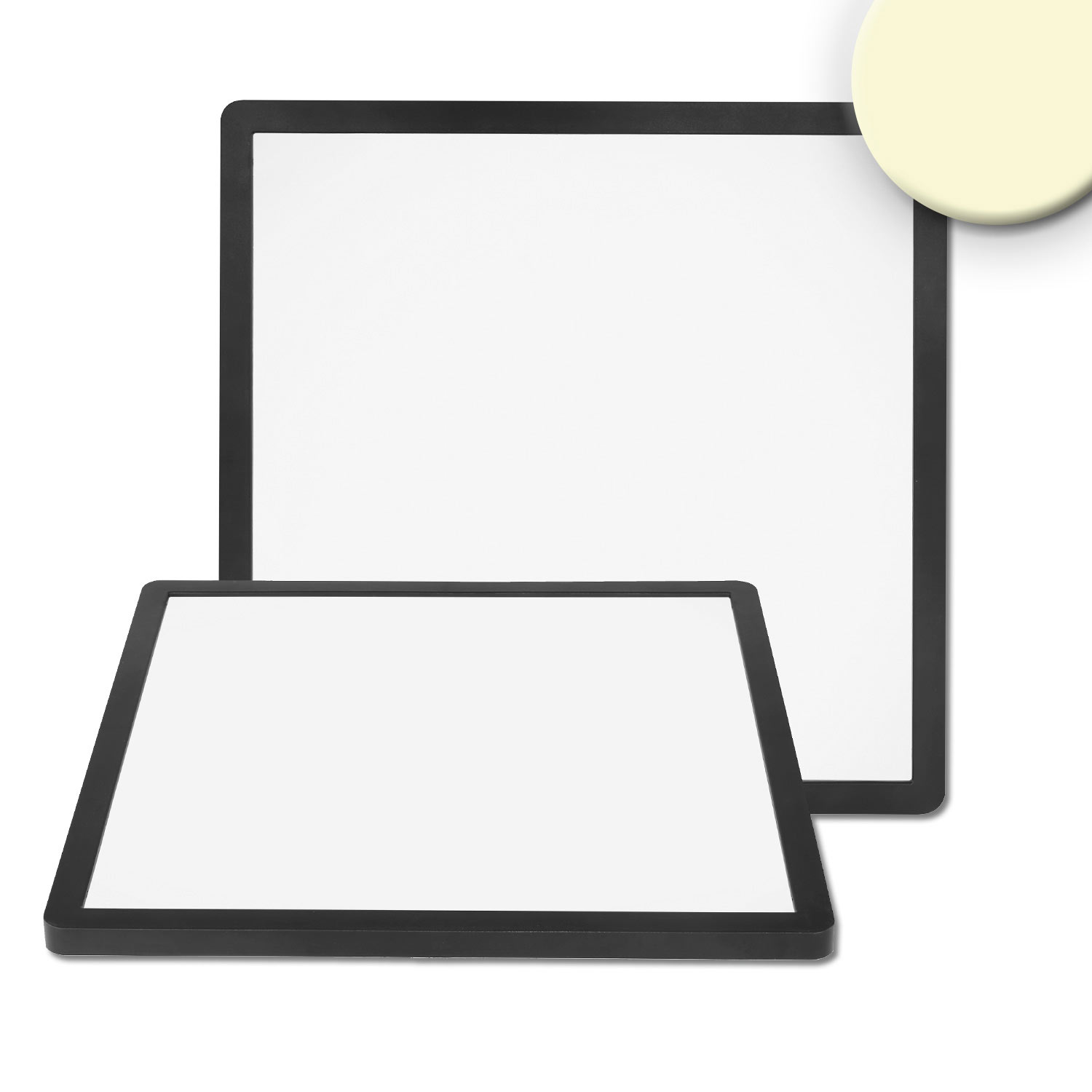 LED Deckenleuchte Slim300 Up&Down, schwarz, 18W, eckig, 300x300mm, warmweiß