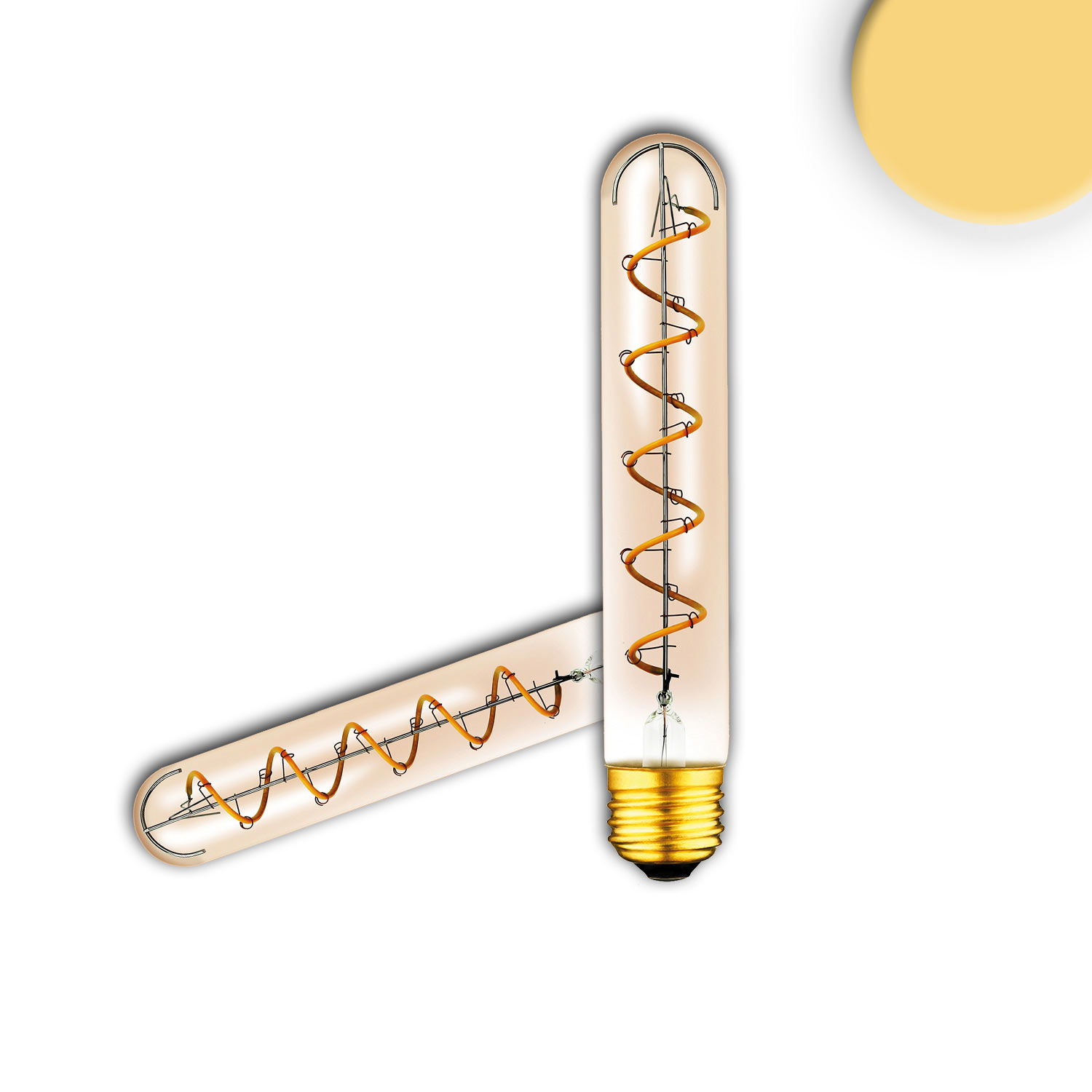 E27 Vintage Line LED Spiralbulb, Amber, 4W, 2200K