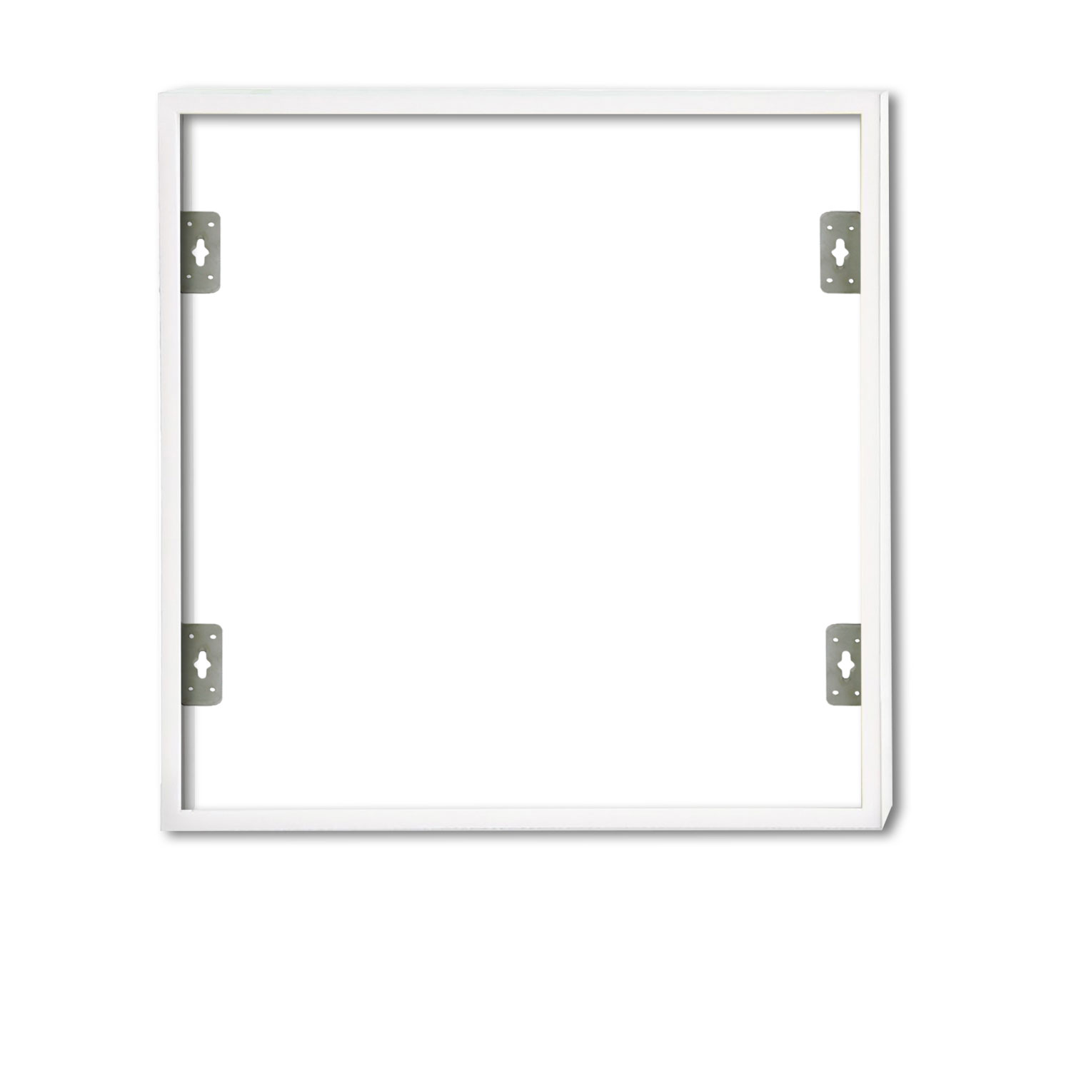 Aufbaurahmen weiß RAL 9016, Höhe 7cm, für LED Panels 625×625, steckbare Schnellmontage