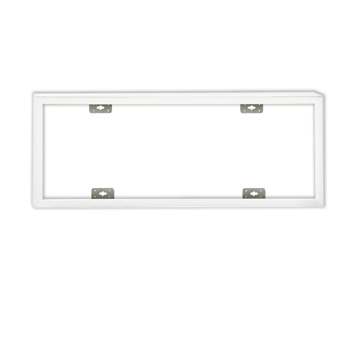 Aufbaurahmen weiß RAL 9016, Höhe 7cm, für LED Panels 300×1200, steckbare Schnellmontage