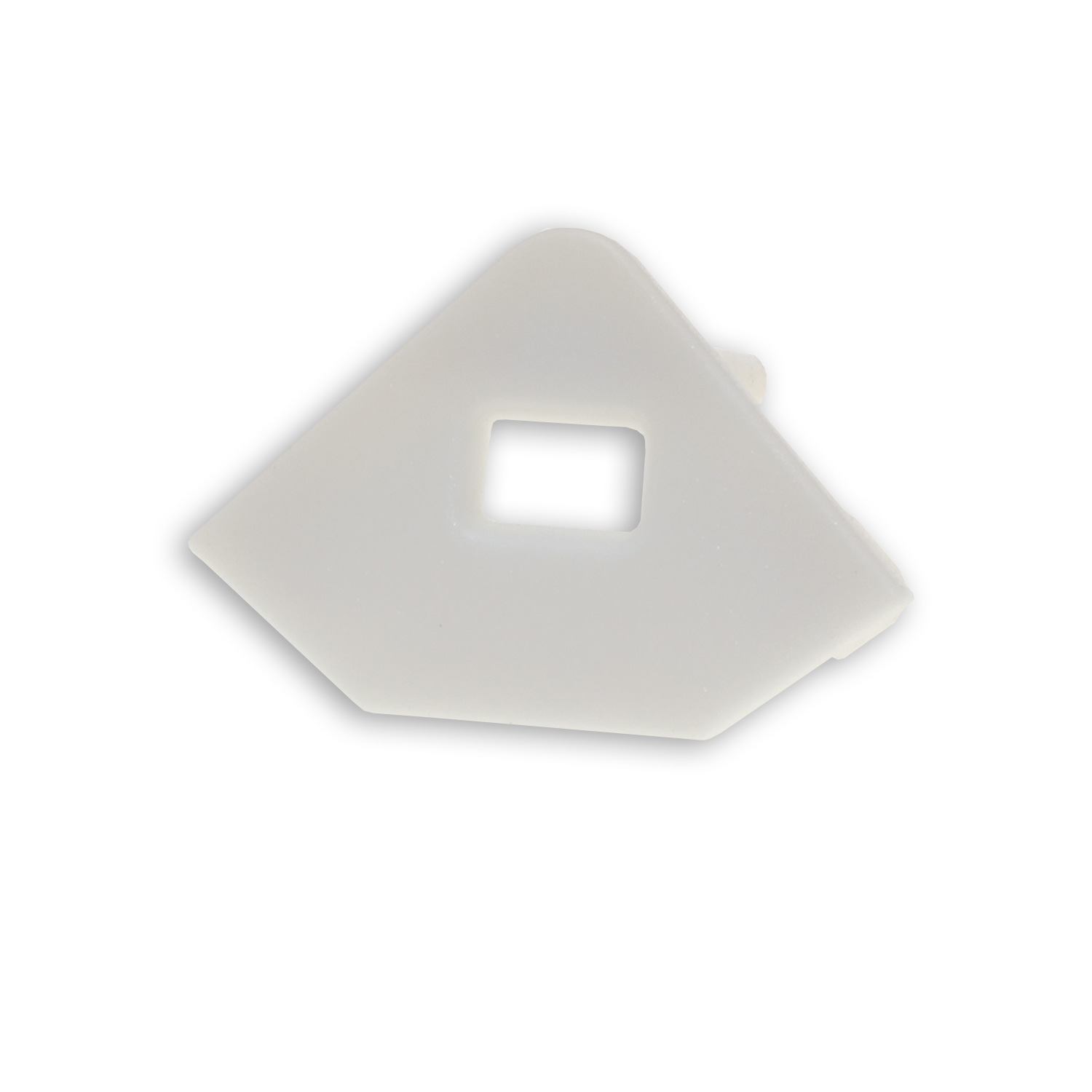 Endkappe EC97 weiß für Profil CORNER11n mit Kabeldurchführung, 1 STK