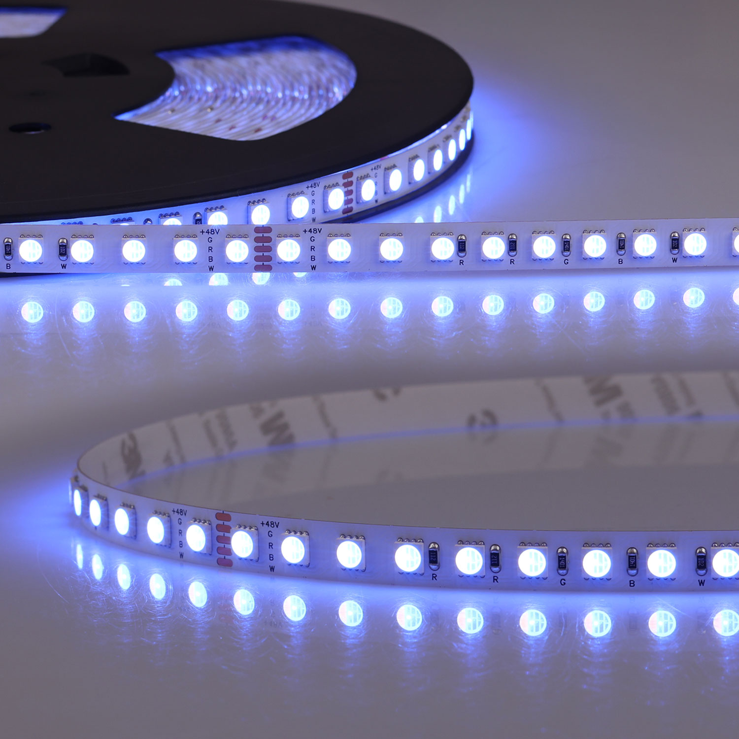 LED RGB+WW Flexband, 48V DC, 19W, IP20, 20m Rolle, 96 LED/m