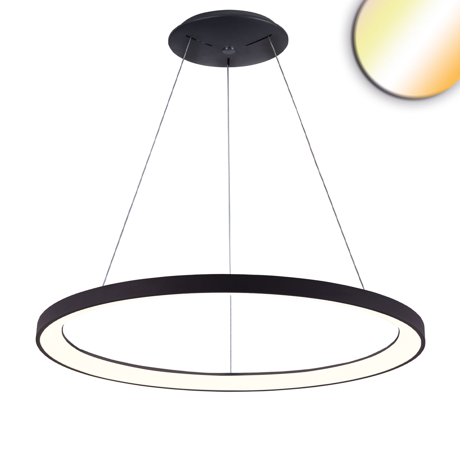 LED Hängeleuchte Orbit 780, schwarz, 60W, rund, ColorSwitch 3000|3500|4000K, dimmbar