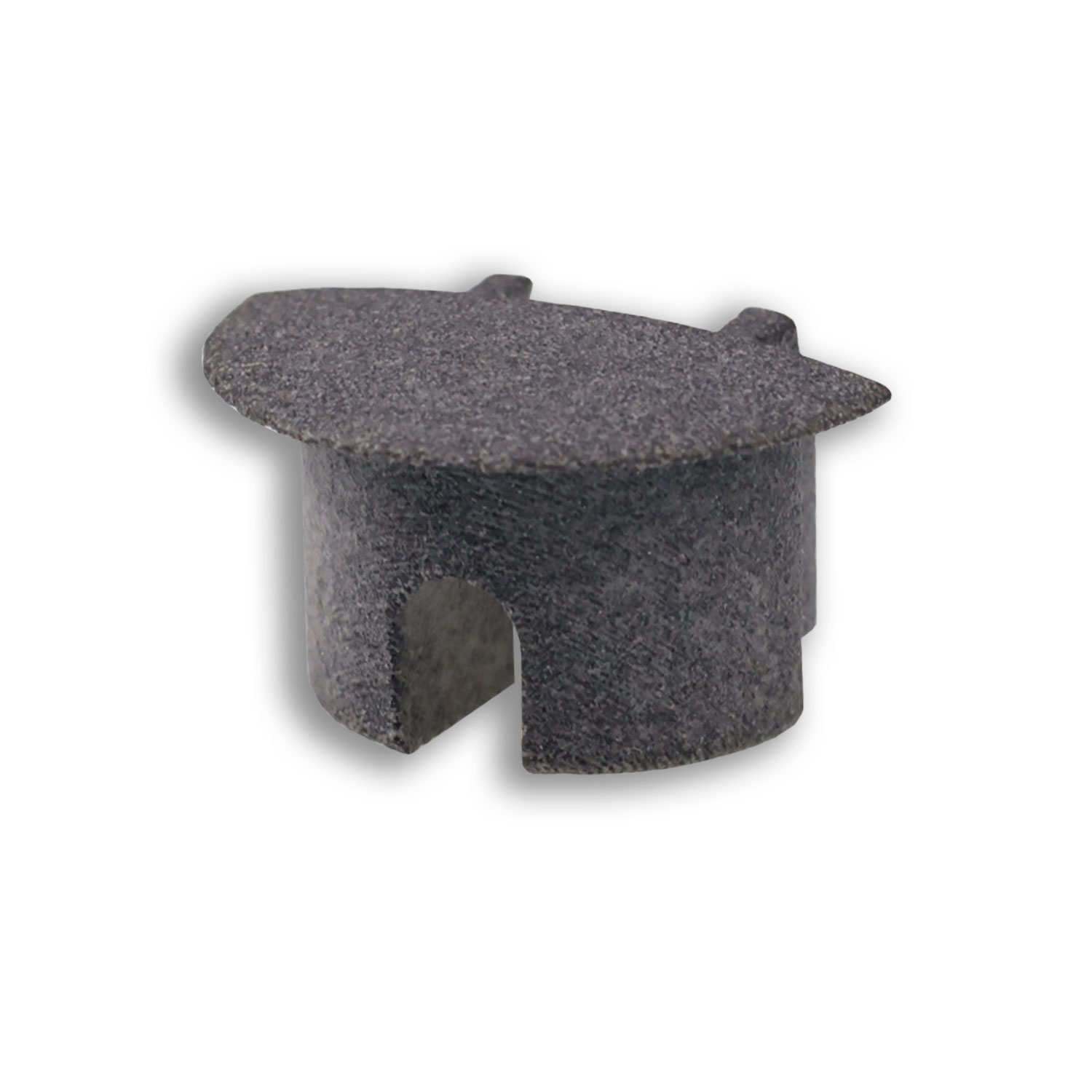 Endkappe EC232 für Profil MAXI-EB V2, grau, rund, mit Kabeldurchführung, 1 STK