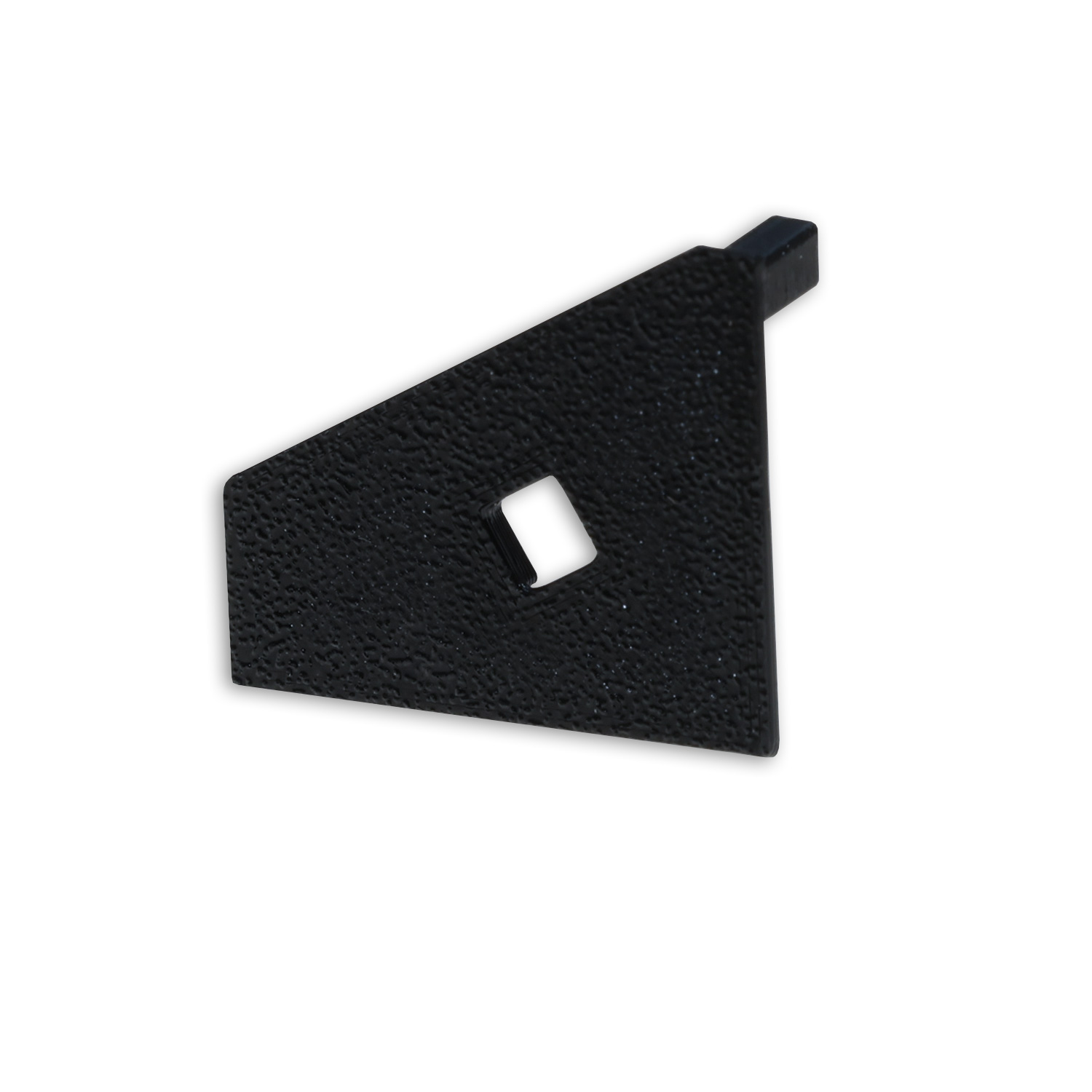 Endkappe EC111R schwarz für Profil CORNER18 mit Kabeldurchführung, rechts 1 STK