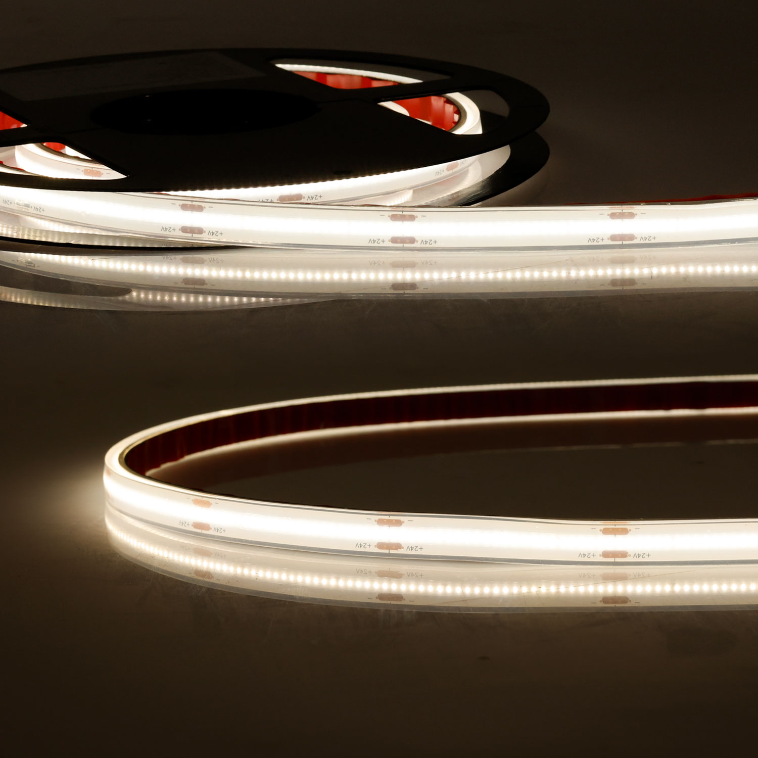 LED HT930 COB Flexband für bis zu 100°C Umgebungstemp., 24V DC, 14,4W, IP68, 3000K, 5m Rll, 480 LED/