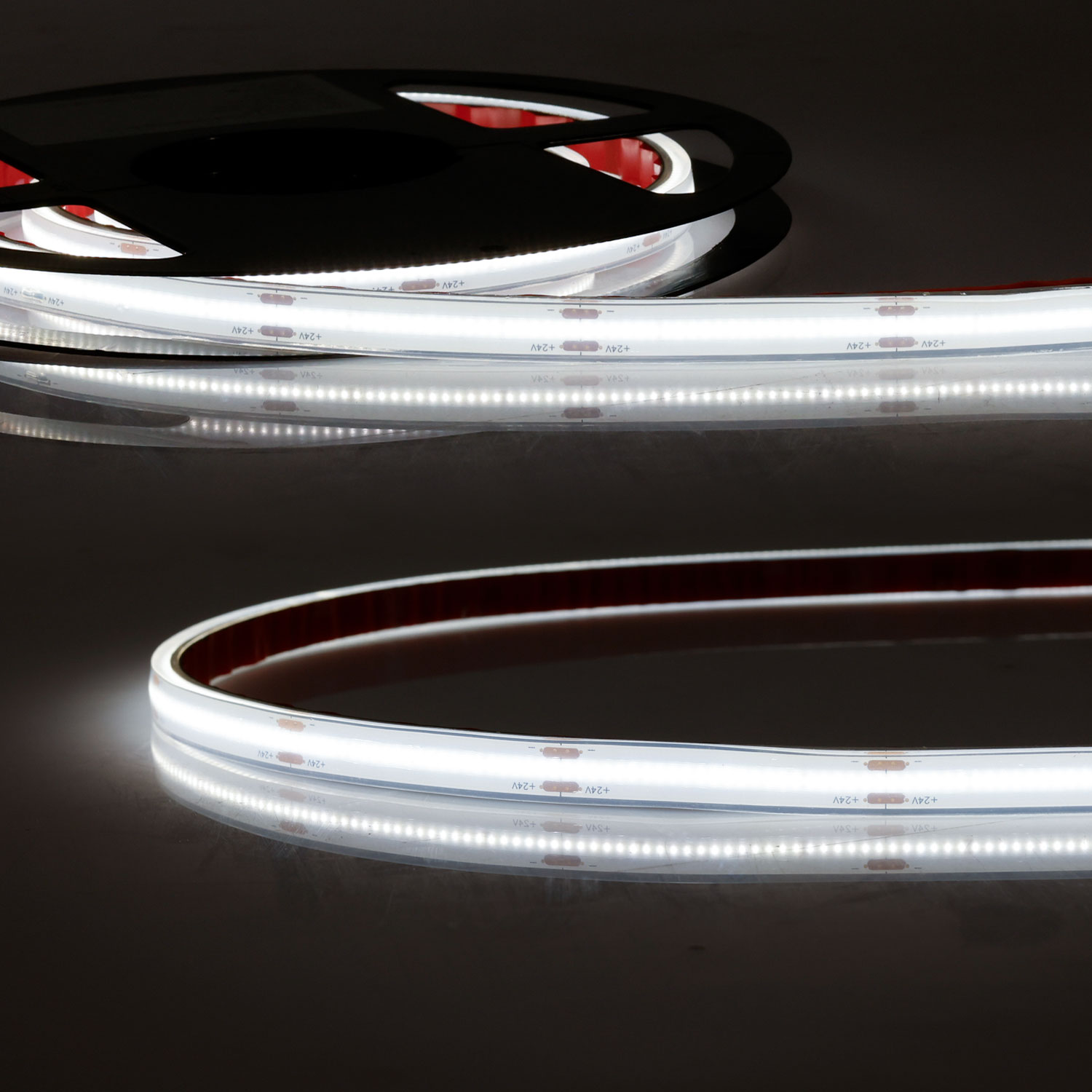 LED HT940 COB Flexband für bis zu 100°C Umgebungstemp., 24V DC, 14,4W, IP68, 4000K, 5m Rll, 480 LED/