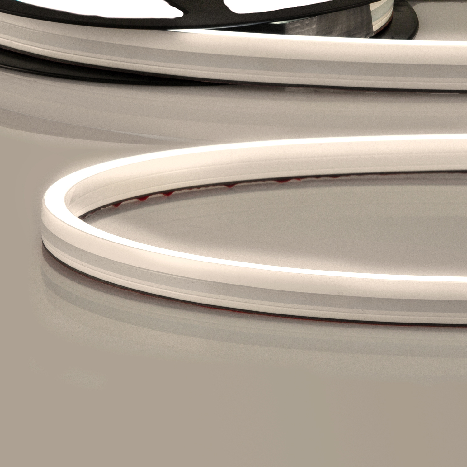 LED NEON930 Flexband B08H12, 24V DC, 12W, IP67, 3000K, 5m Rolle, 140 LED/m, inkl. Montageclips