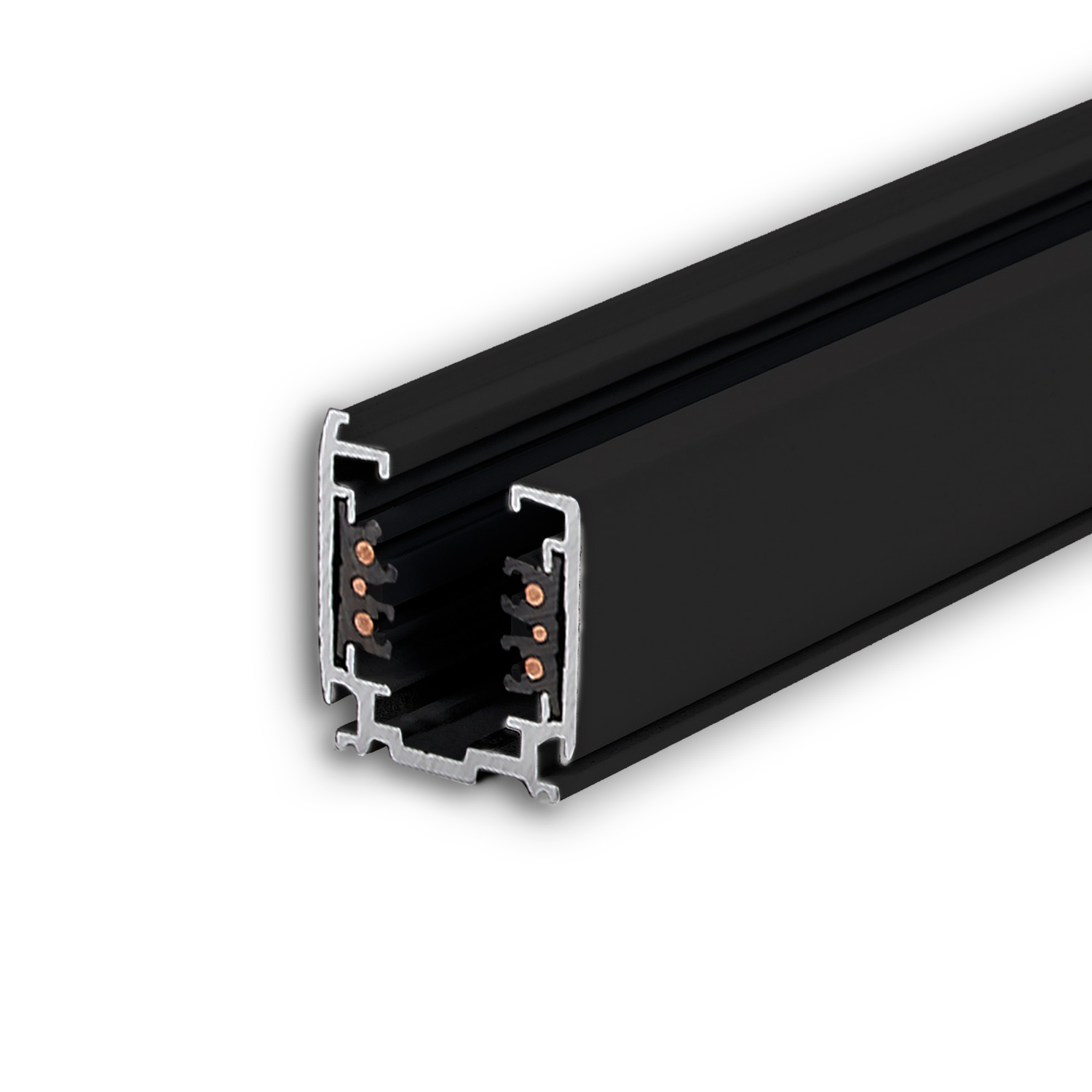 3-Phasen DALI Aufbauschiene 3m, schwarz