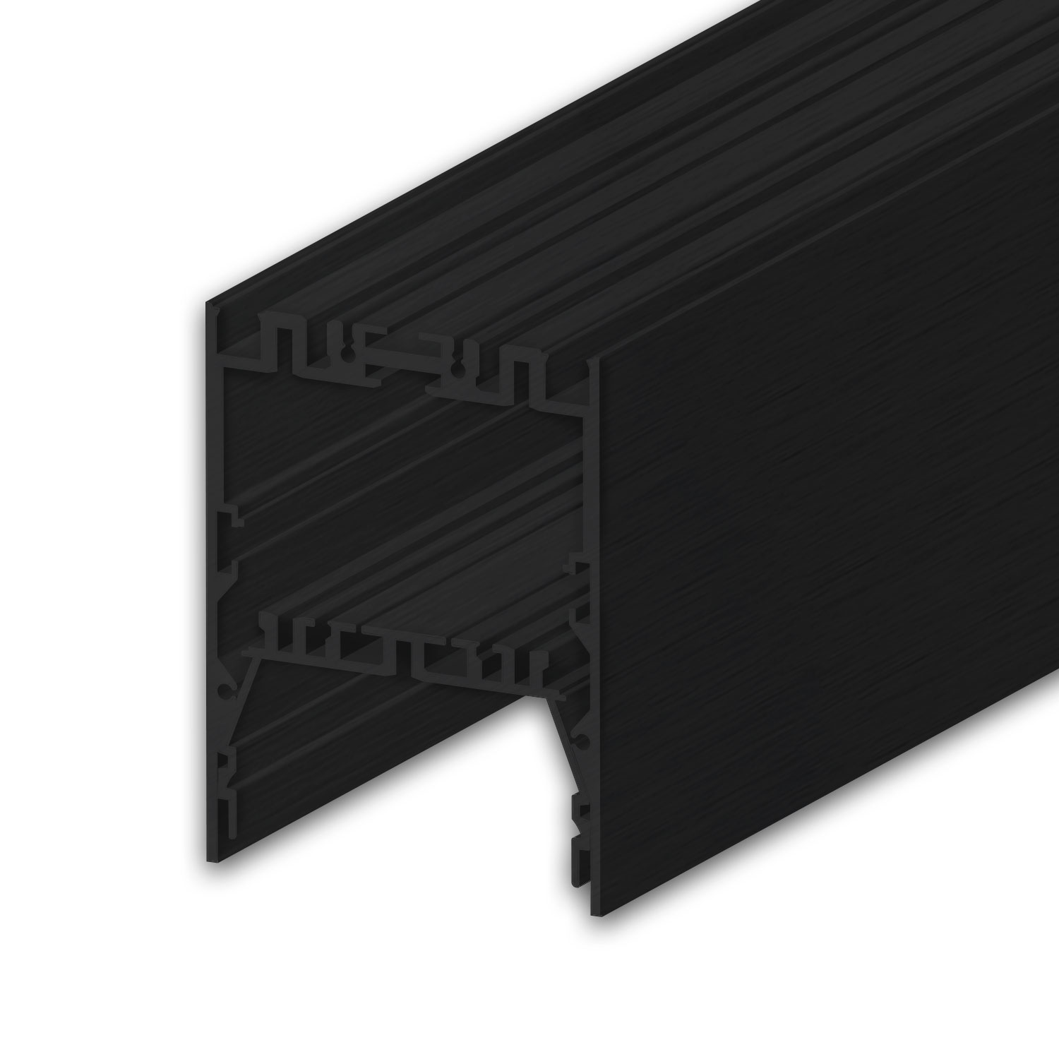 LED Leuchtenprofil LAMP40 Aluminium schwarz pulverbeschichtet, 300cm