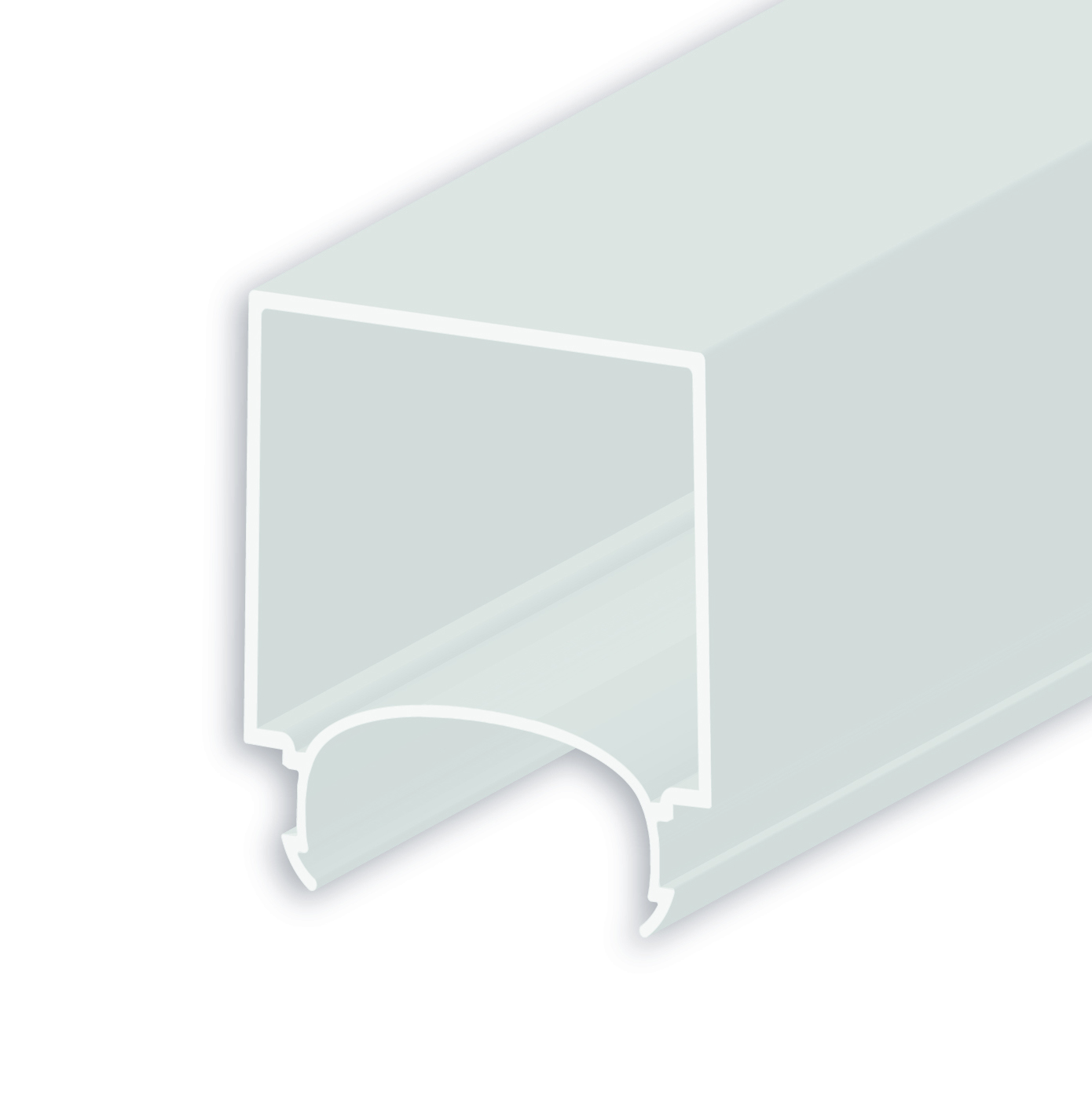 Abdeckung COVER63 opal+, U-Form für Profil LAMP30 V1+V2, 300cm