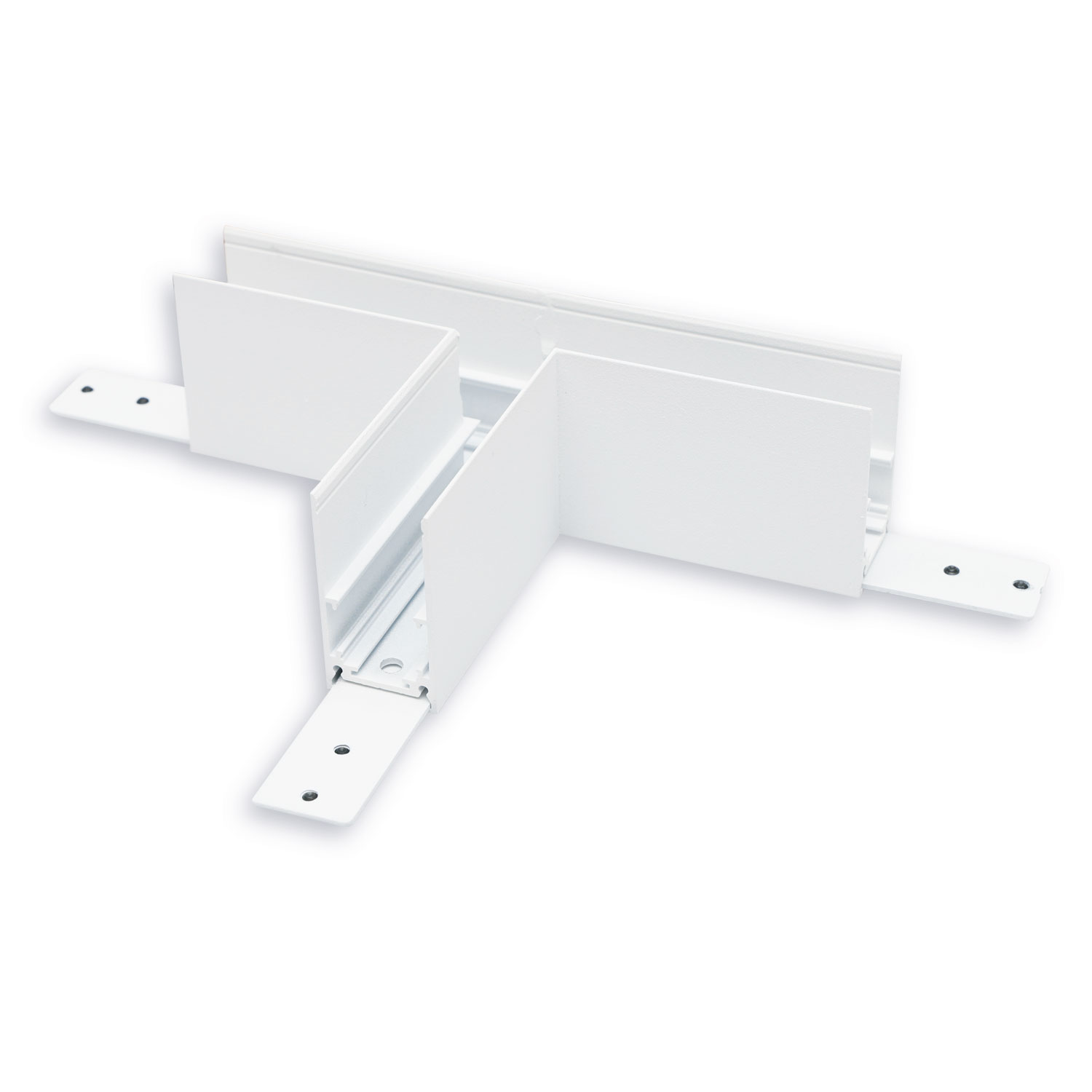 Track48 T-Schiene horizontal für Aufbauschiene, weiß, nicht stromführend