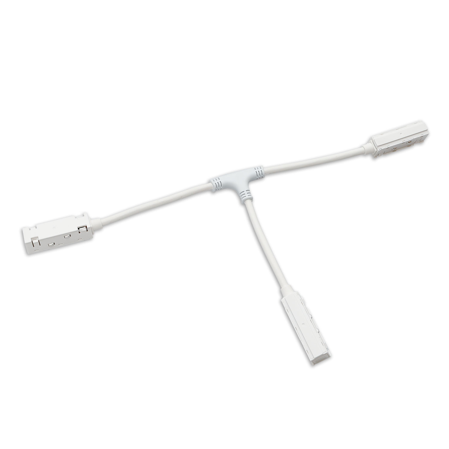 Track48 T-Verbinder, flexibel, weiß, stromführend, max. 6A, 4-polig