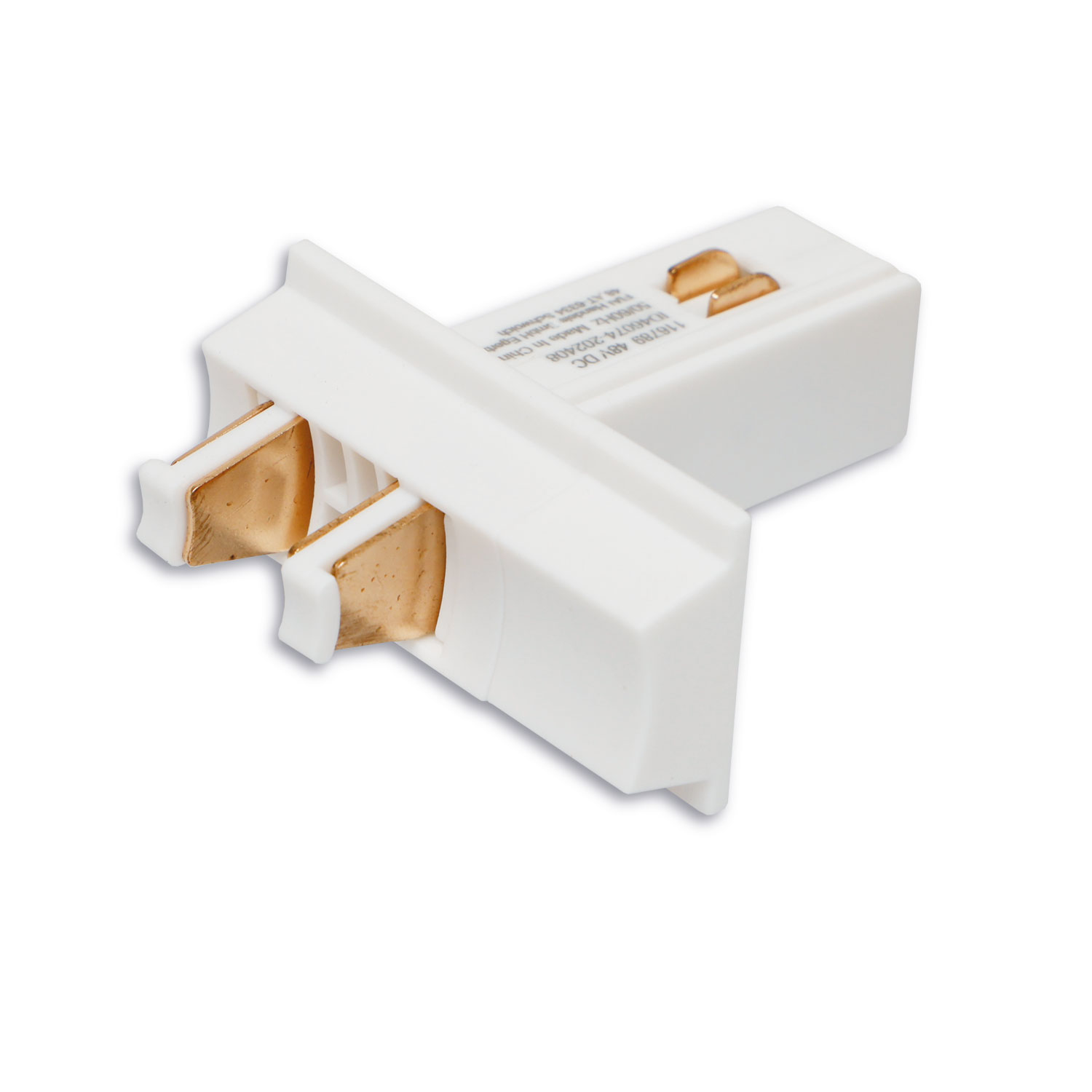 Track48 Multi X Verbinder zum Basismodul, für Aufbauschiene, weiß, max. 6A, 4-polig