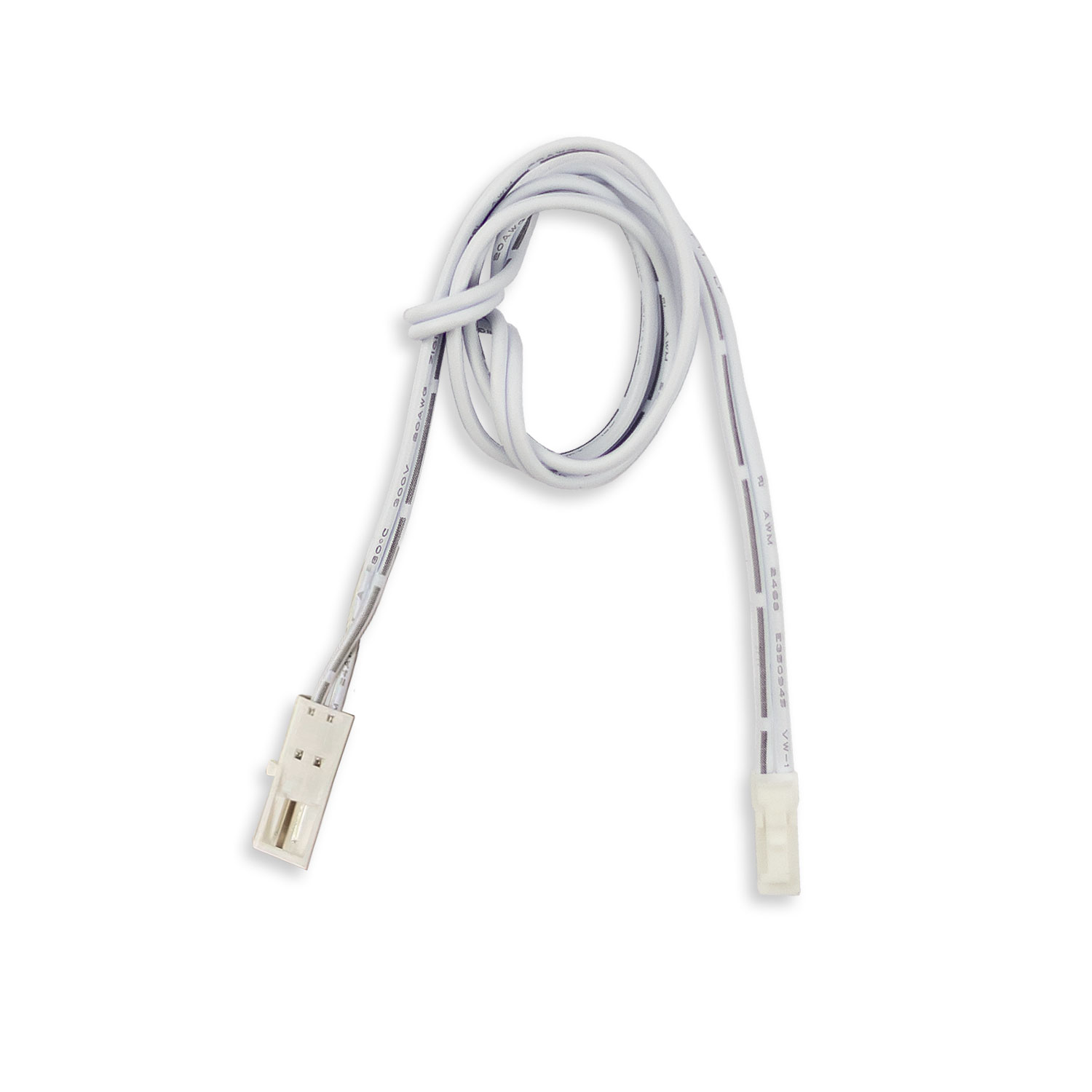 MiniAMP Polaritätswechsler male-female, 60mm, 2-polig, weiß, max. 3A