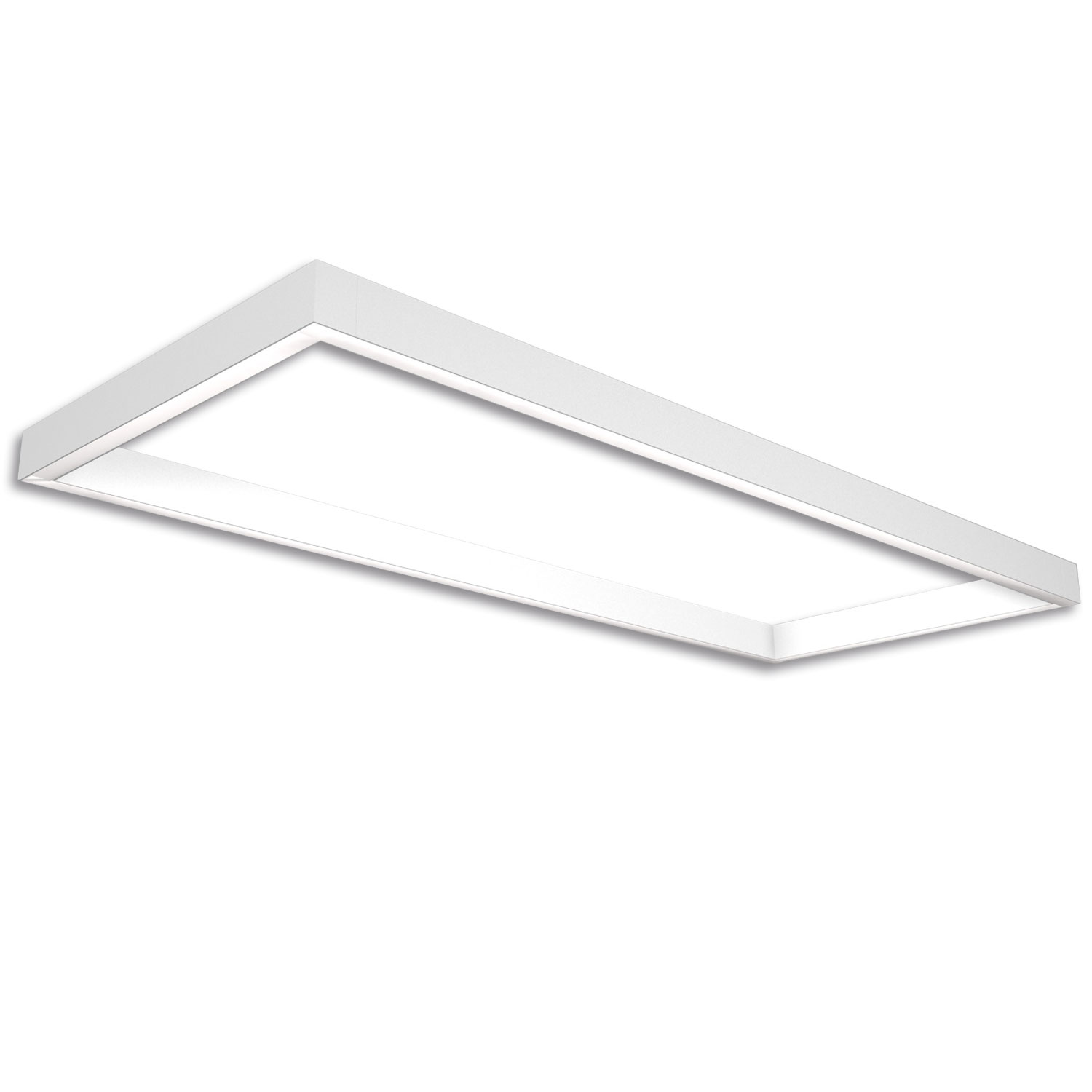 Track48 Leuchtenrahmen H50, Innenformat 500×1192 mm, weiß, exkl. Trafo, exkl. Montageclip/Seilabh.