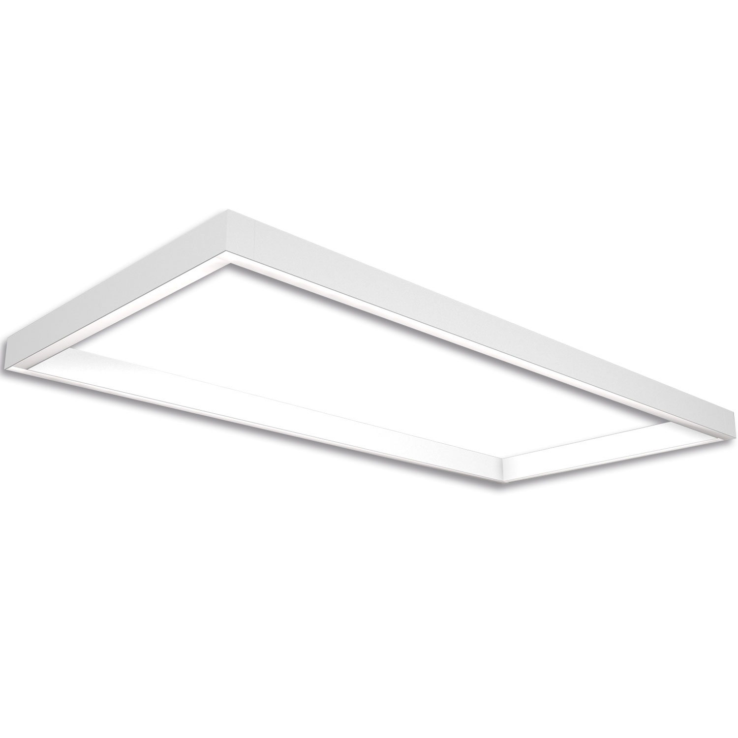 Track48 Leuchtenrahmen H50, Innenformat 592x1192mm, weiß, exkl. Trafo, exkl. Montageclip/Seilabh.
