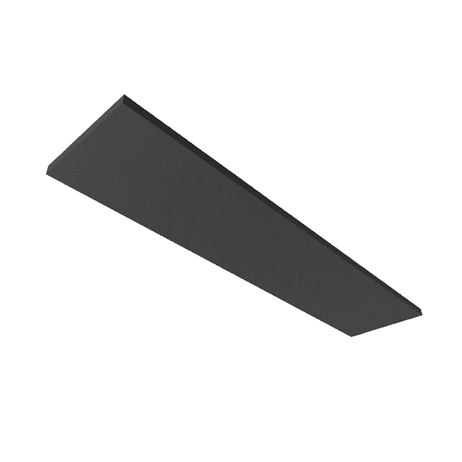 Akustikabsorber H25 für Leuchtenrahmen mit Innenformat 320x1500mm, schwarz