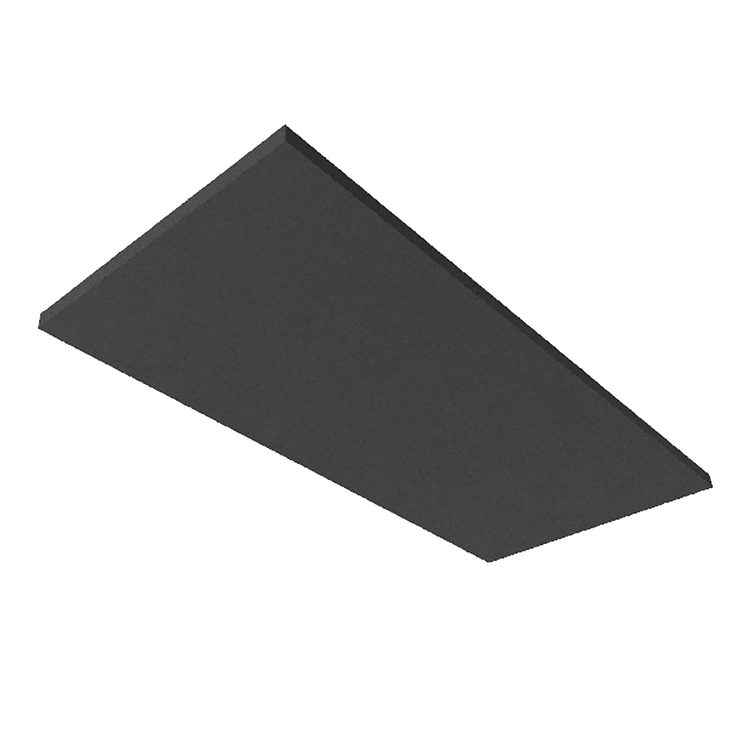 Akustikabsorber H25 für Leuchtenrahmen mit Innenformat 500x1192mm, schwarz
