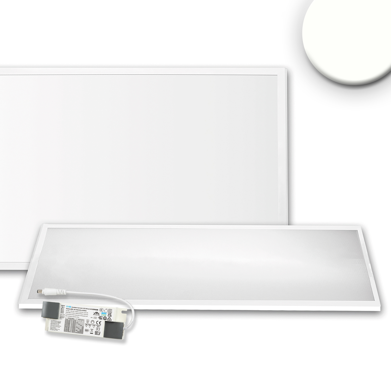 LED Panel Professional Line 1200 UGR<19 4H/8H, 36W, weiß RAL9016, neutralweiß, PowerSwitch 21-40W
