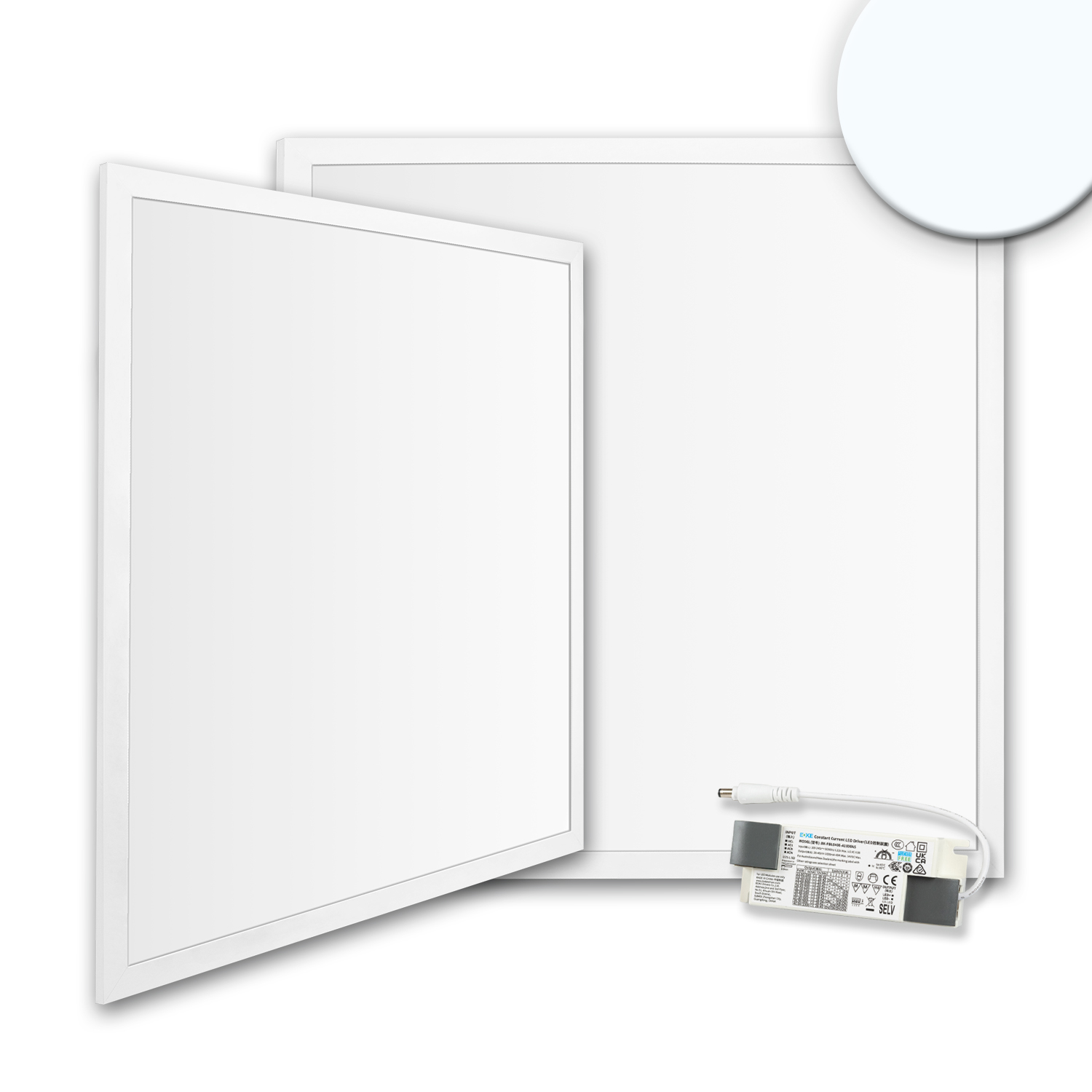 LED Panel Backlight Line 625, UGR<19 8H/8H, CRI 90, 36W, 6500K, kaltweiß, PowerSwitch 21-40W